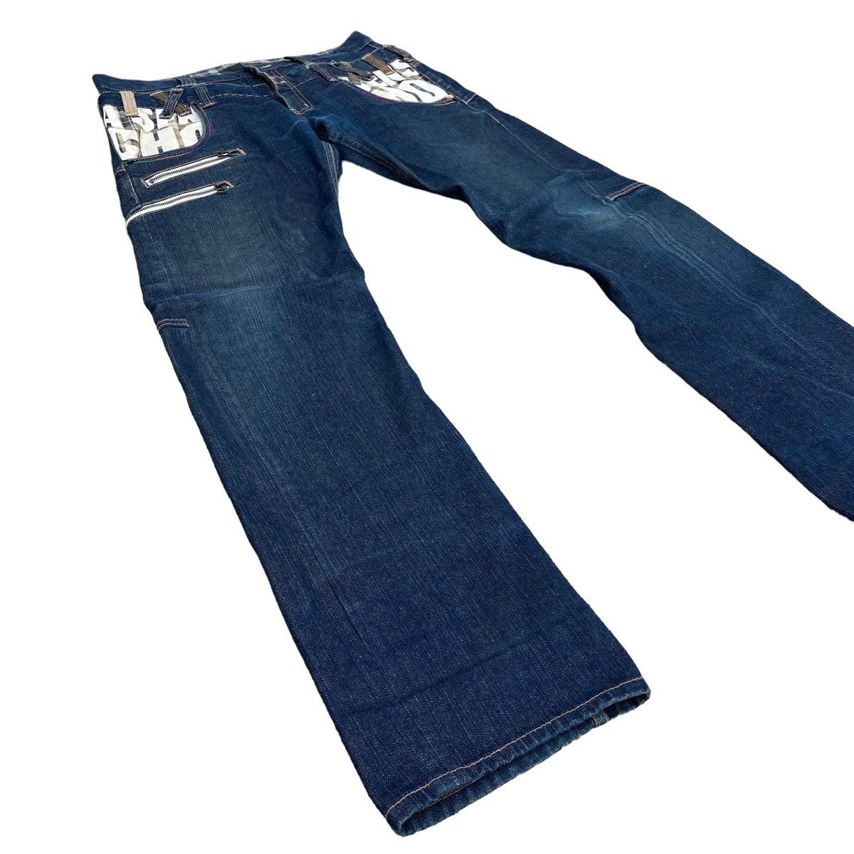 Hysteric Glamour × Japanese Brand Dominate Handcrafted Zipper J-Curve Denim Jeans Size US 34 / EU 50 - 3 Thumbnail
