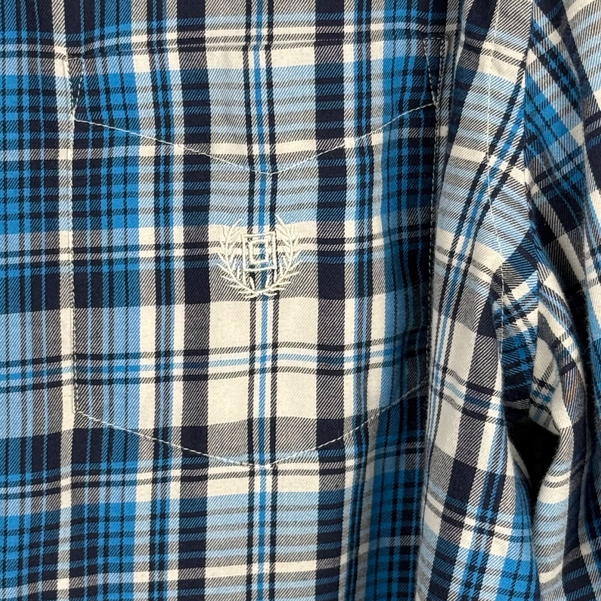 Chaps Chaps Easy Care Twill Men's Plaid Button-Front Shirt Long-Sl Size US XL / EU 56 / 4 - 2 Thumbnail