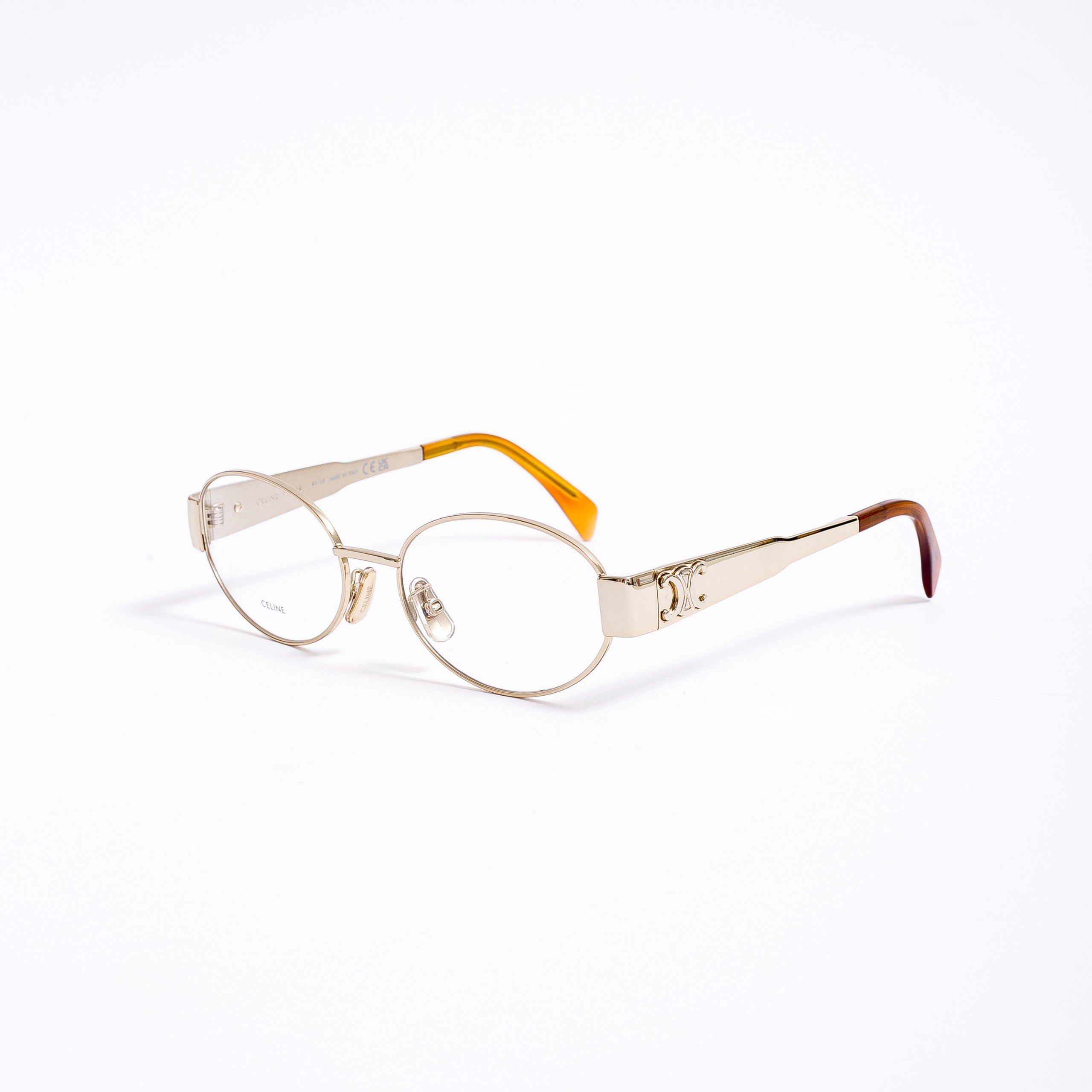 Celine CELINE Metal Triomphe CL50140U 30 Oval Glasses Size ONE SIZE - 1 Thumbnail