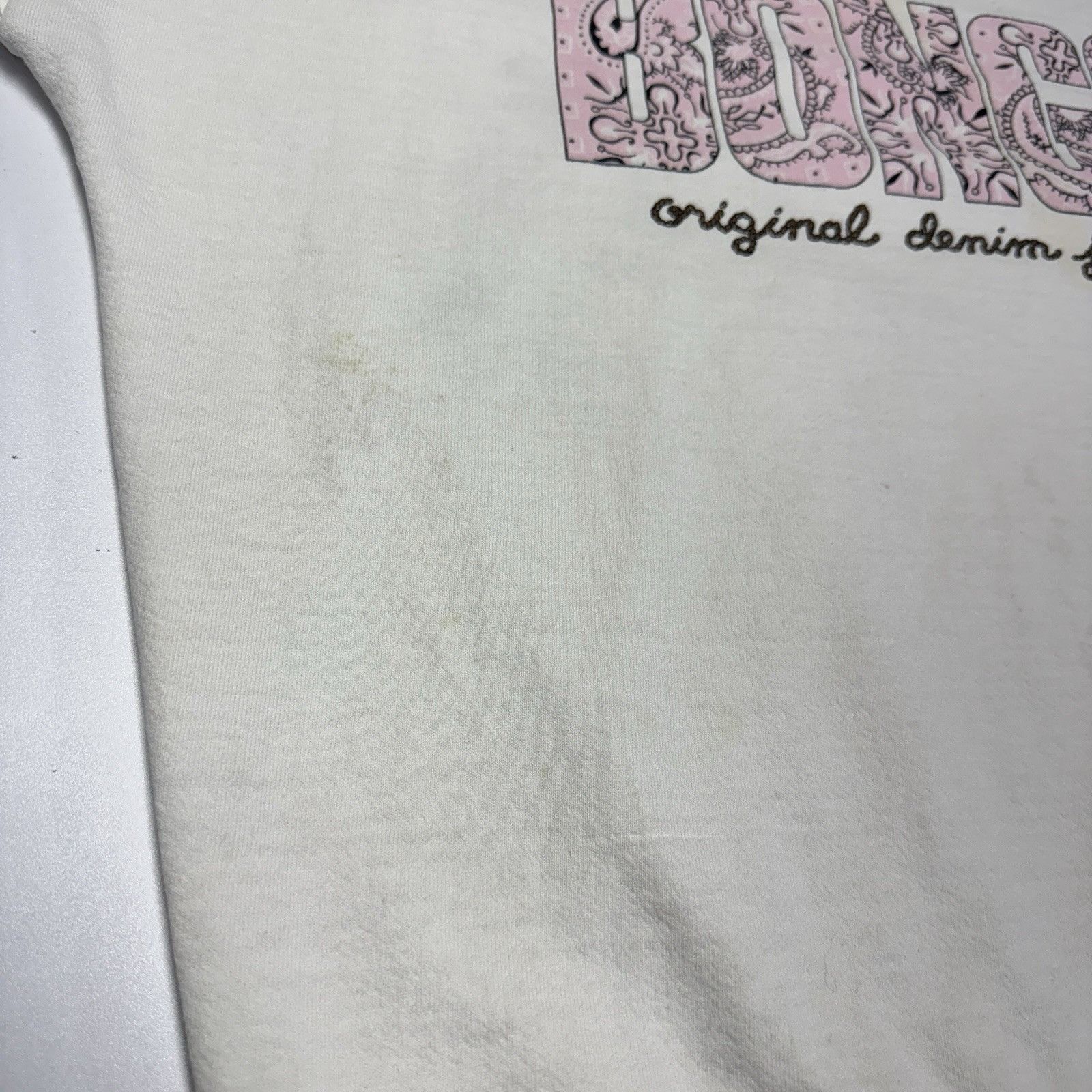 Vintage Vintage Bongo Jeans Sweatshirt Womens XL 26x25 White Crew Ne Size XL / US 12-14 / IT 48-50 - 5 Thumbnail