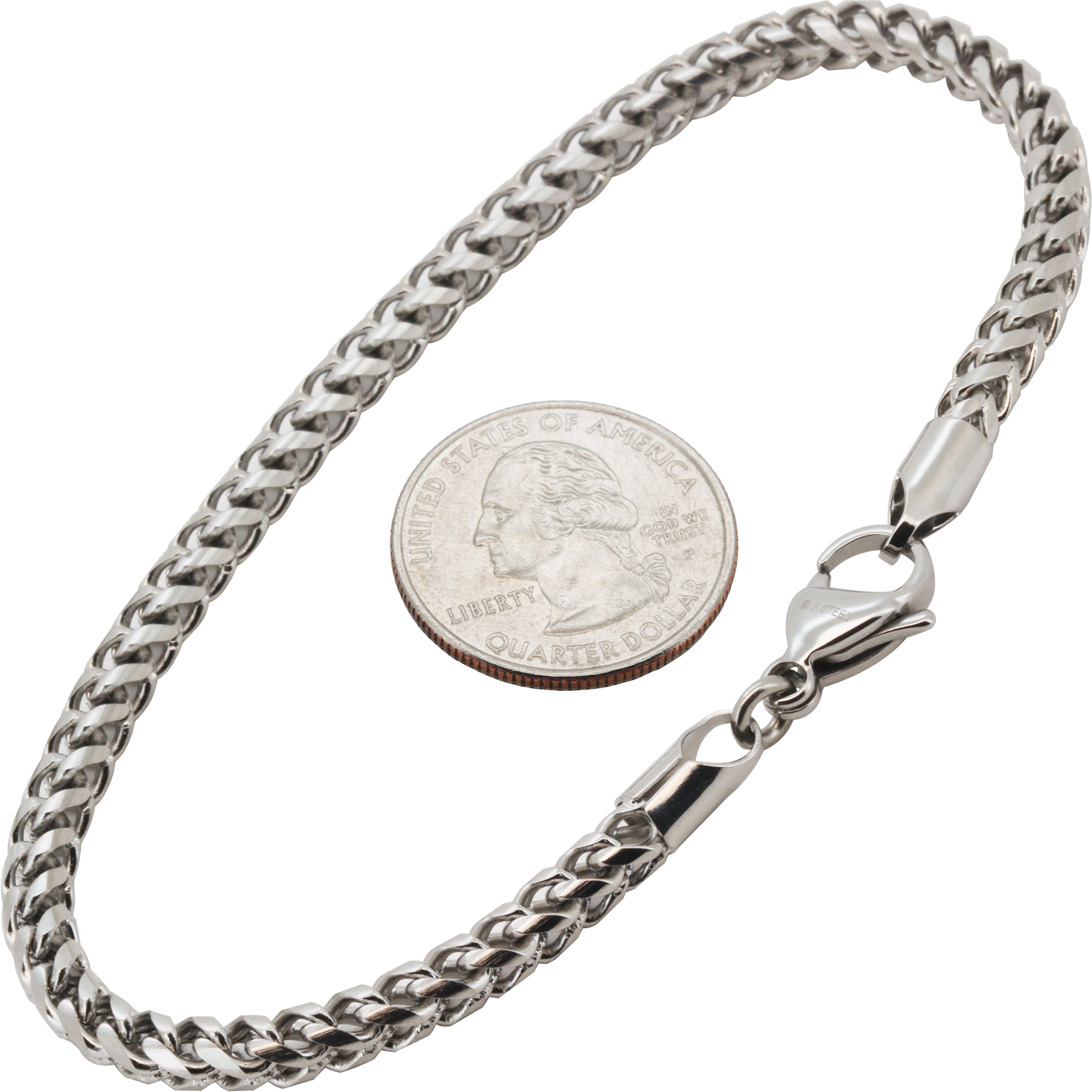 Other 316L Stainless Steel 4mm Franco Bracelet 8.5" Size ONE SIZE - 1 Thumbnail