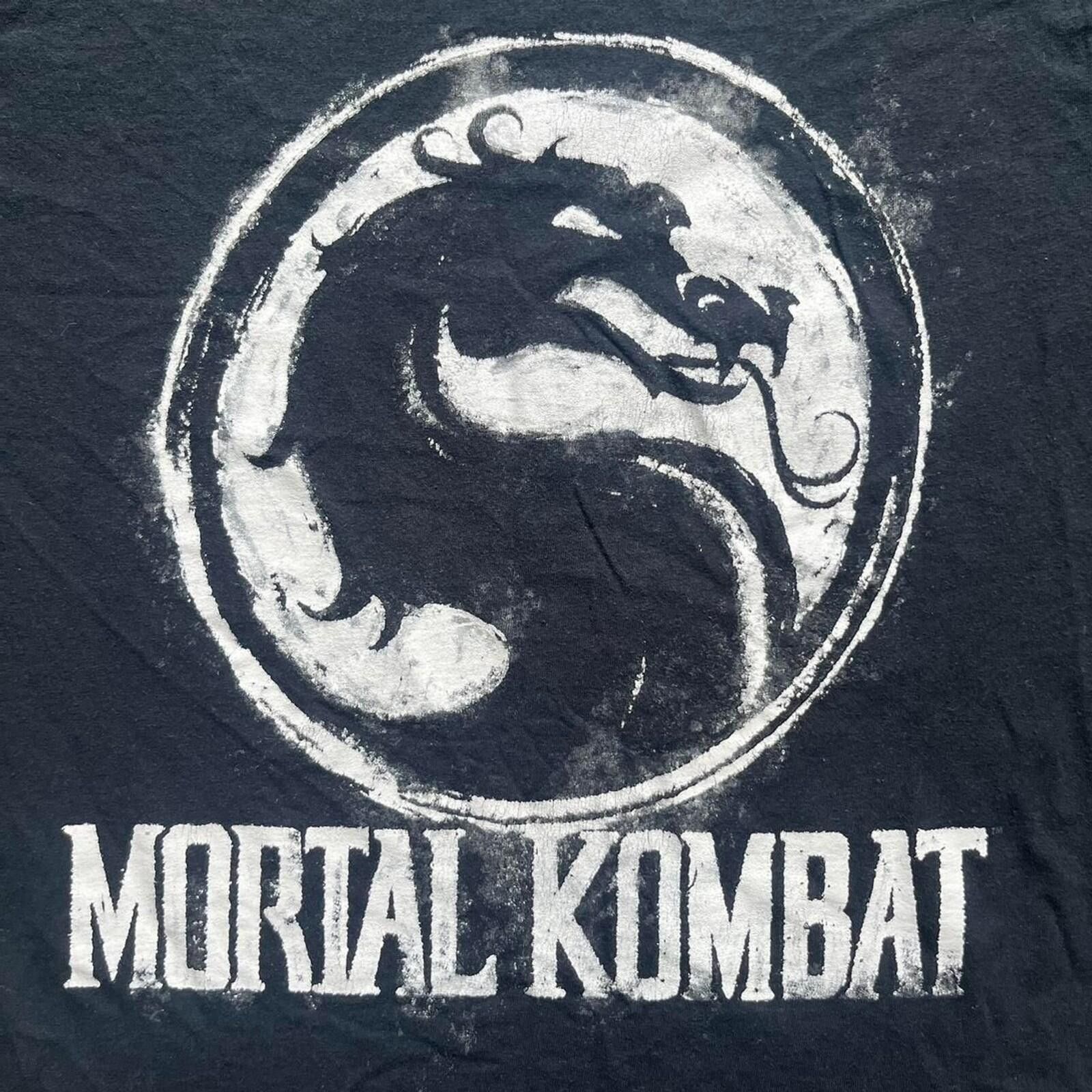 Jerzees Vintage Mortal Kombat Black Graphic T-Shirt Size US S / EU 44-46 / 1 - 2 Thumbnail