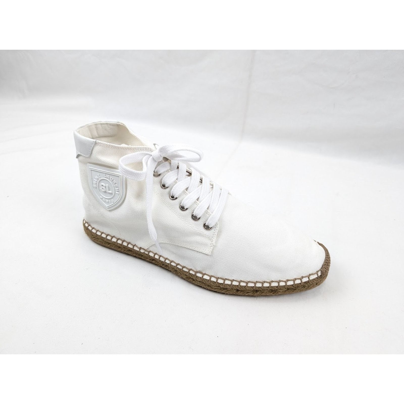 Saint Laurent Paris o1rshd1 Damon High-Top Sneakers in Off-White/Blanc Opti Size US 12 / EU 45 - 2 Thumbnail