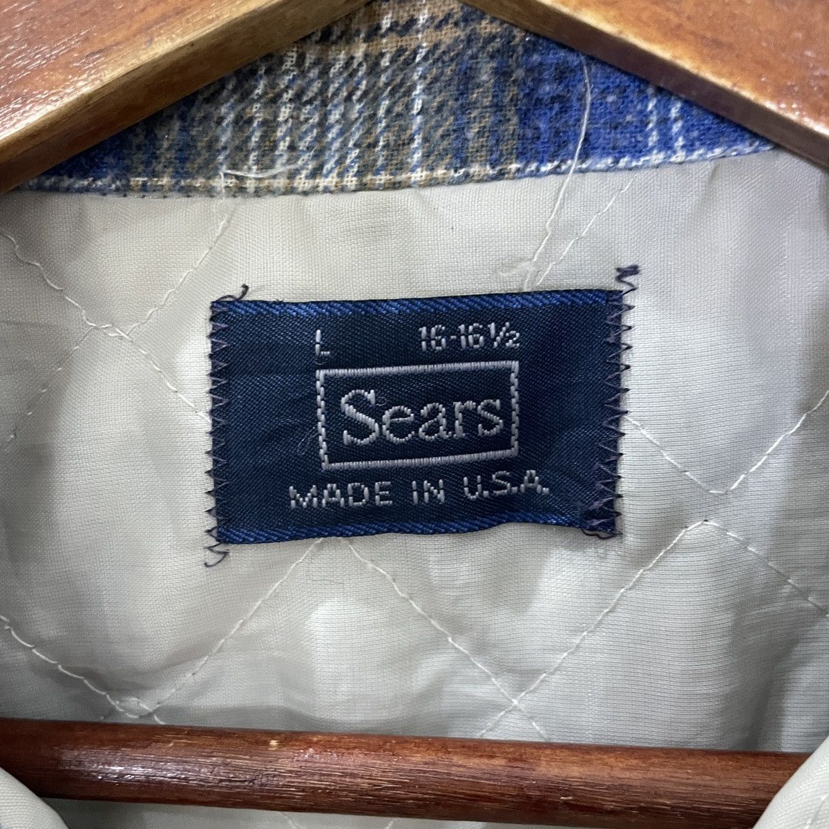 Sears Vintage 70s Sears Checkered Flannel Tee Size US XL / EU 56 / 4 - 5 Thumbnail