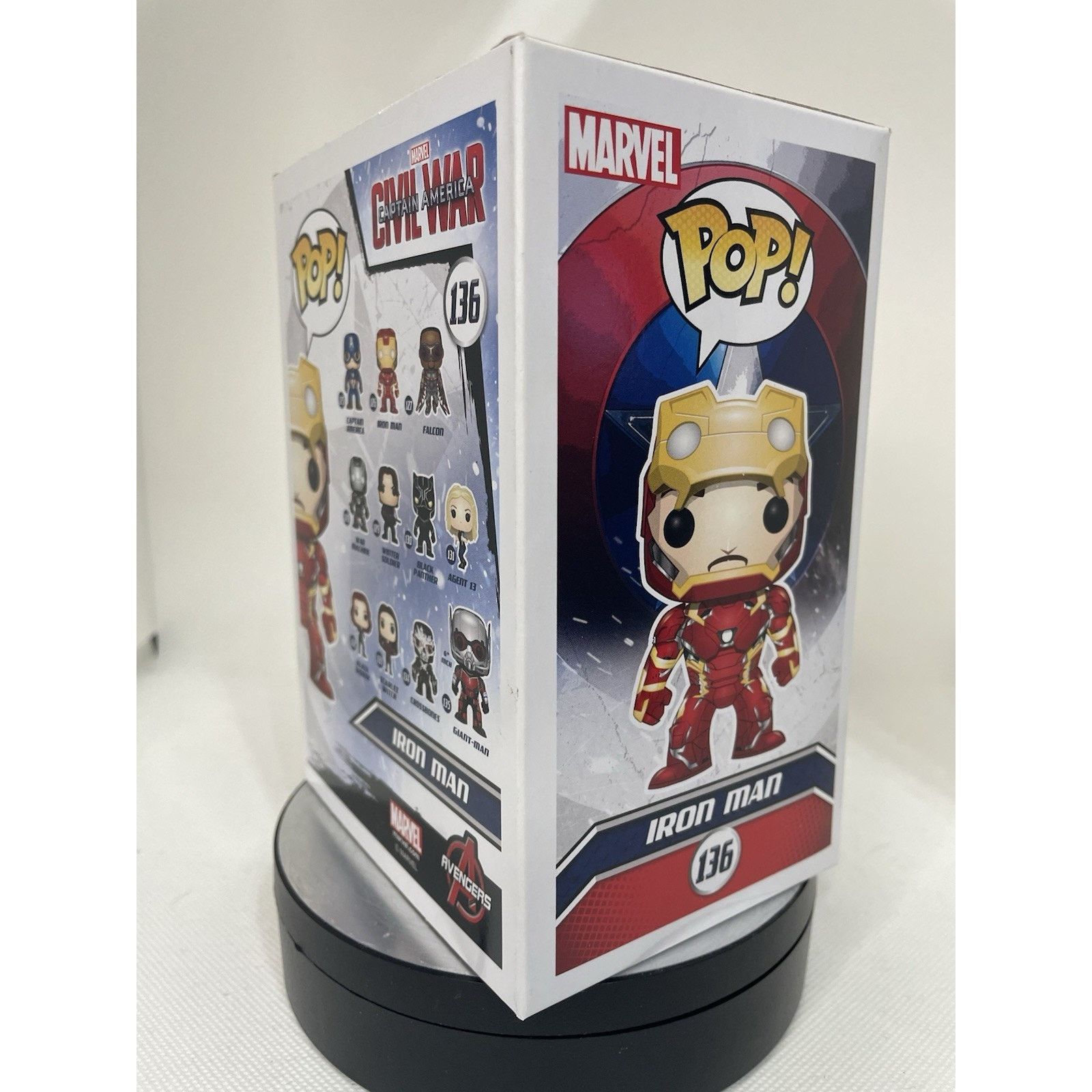 Marvel Comics Funko Pop! Iron Man (Unmasked) - Hot Topic (Exclusive) #136 Size ONE SIZE - 7 Thumbnail