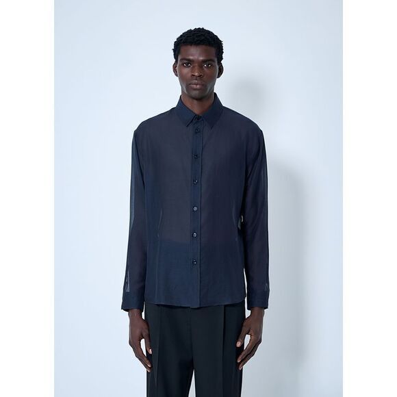 Saint Laurent Paris o1s1wg110126 826663 Chemise S66m Simple Couche Shirt Blue Size US S / EU 44-46 / 1 - 2 Thumbnail