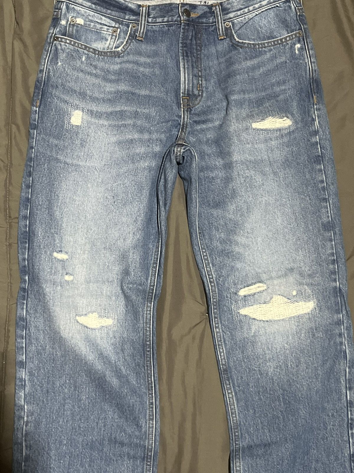 Other Unbranded Distressed Blue Denim Size US 32 / EU 48 - 2 Thumbnail