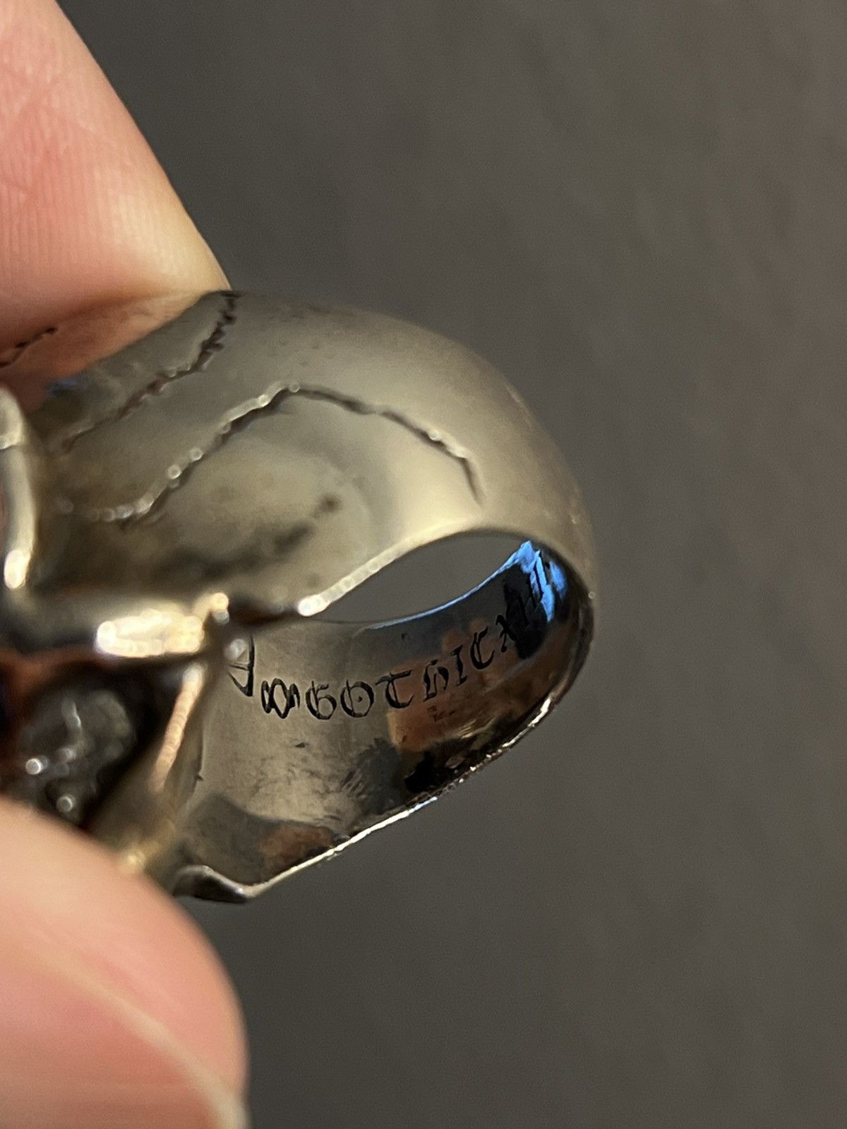 Gothic Yohji Yamamoto Alien Skull Ring JP16