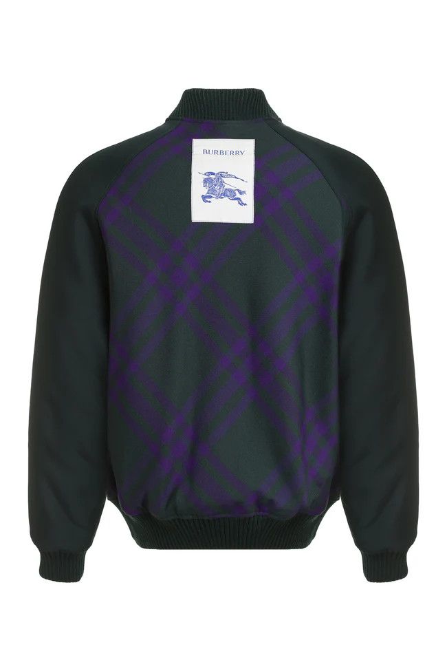 Burberry o1y0426 Bomber Jacket in Dark Green/Purple Size US XS / EU 42 / 0 - 2 Thumbnail