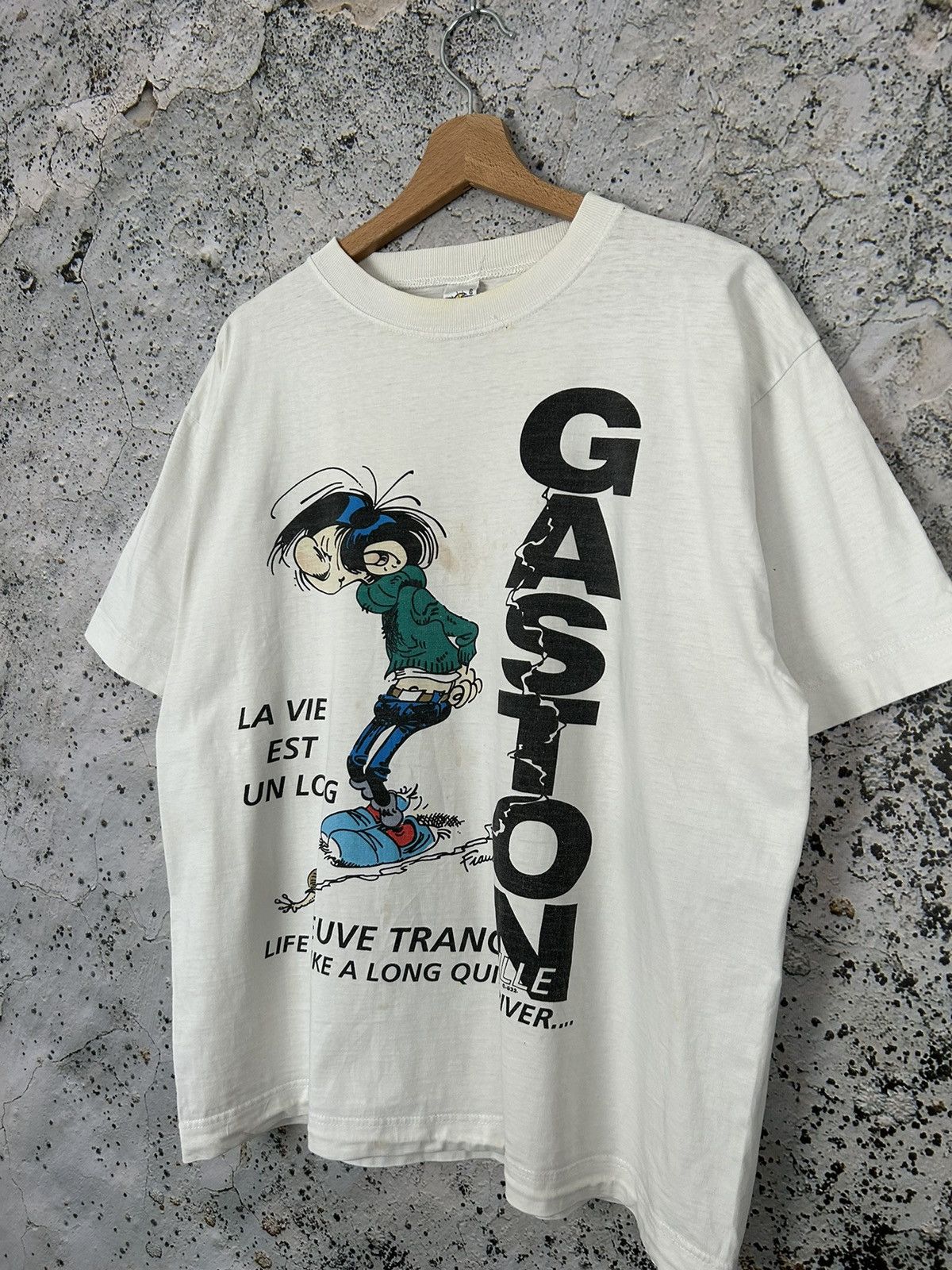 Vintage Vintage Gaston Graphic Tee Movie 90s Humor Cartoon Hype Size US XL / EU 56 / 4 - 2 Thumbnail