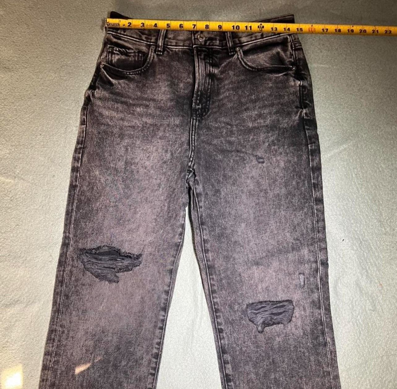 Express Straight ankle black jeans Size 28" / US 6 / IT 42 - 2 Thumbnail