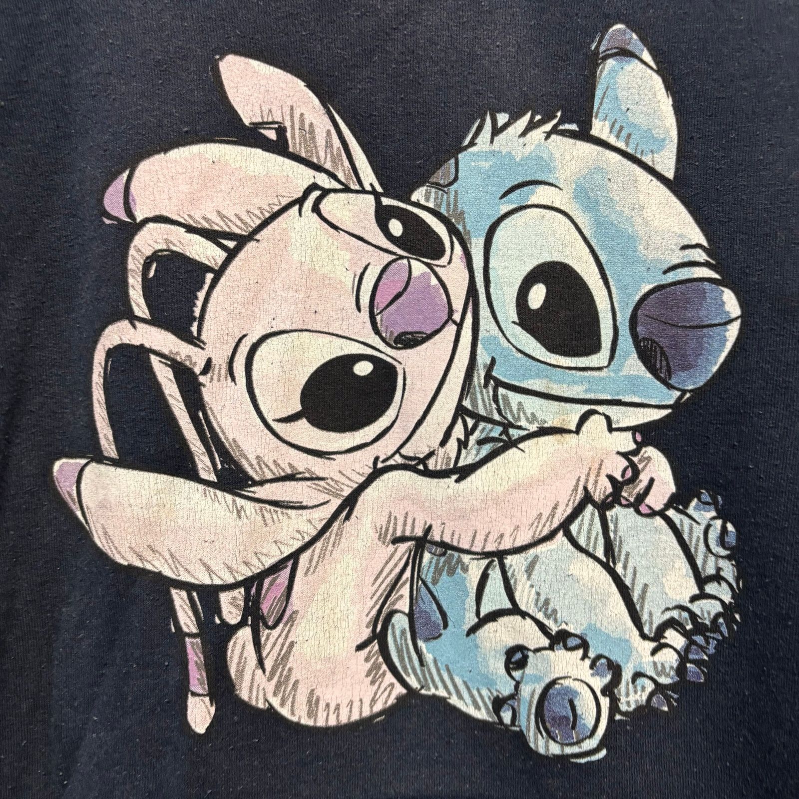 Disney Disney Stitch Angel Hoodie Women’s XS Navy Graphic Pullover Size XS / US 0-2 / IT 36-38 - 3 Thumbnail