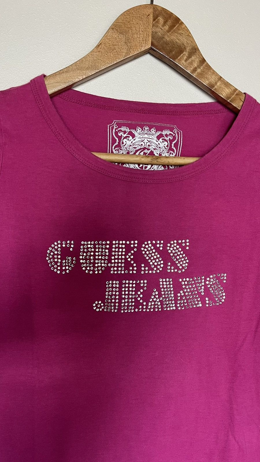 Guess Long Sleeve Diamanté Guess T-shirt Size S / US 4 / IT 40 - 4 Thumbnail