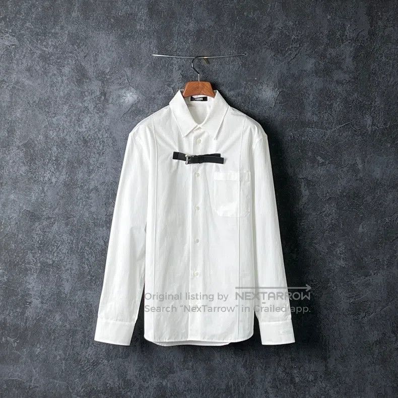 Versace Versace Solid cotton long-sleeved shirt Size US M / EU 48-50 / 2 - 1 Thumbnail