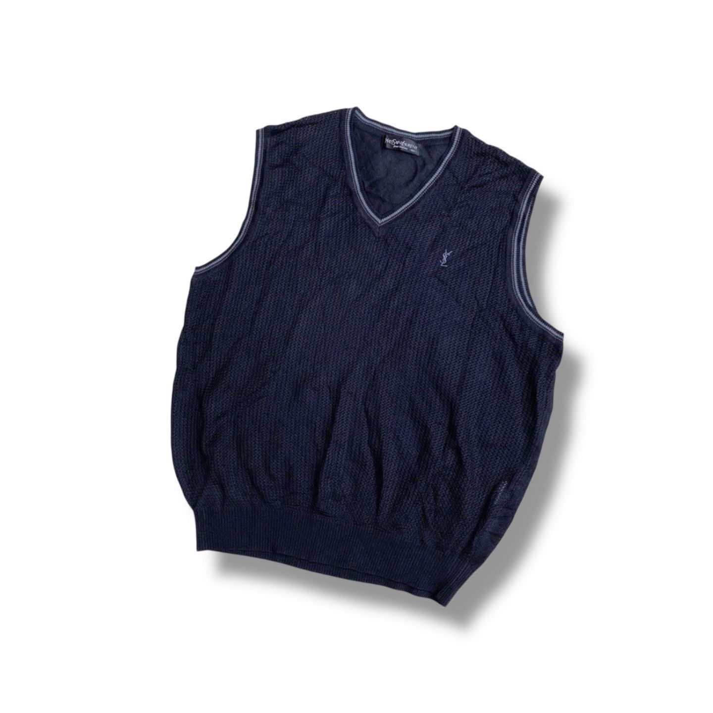 Yves Saint Laurent Vintage Yves Saint Laurent YSL Knit Vest Size US M / EU 48-50 / 2 - 1 Thumbnail