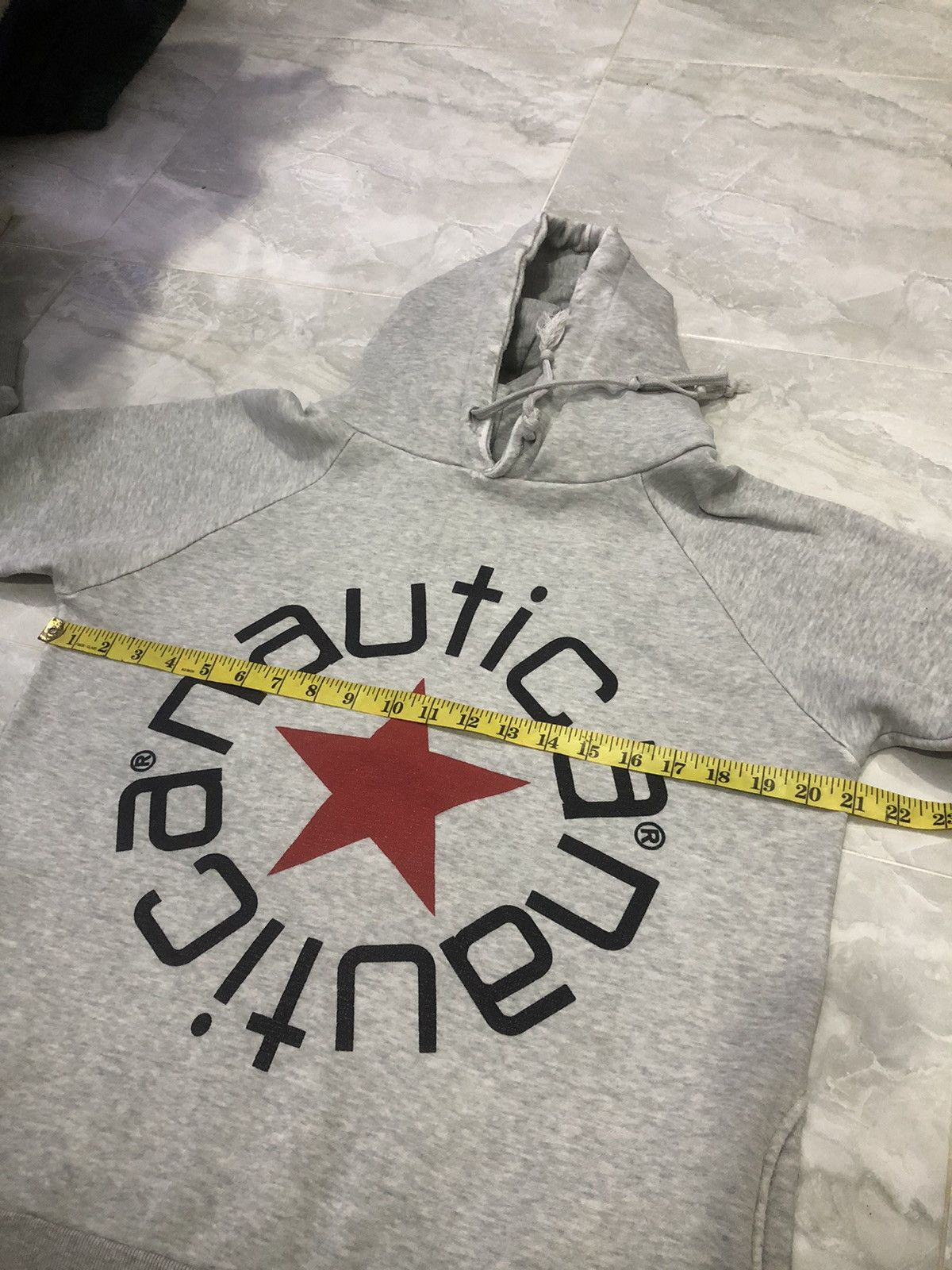 Nautica × Vintage Vintage nautica spell-out logo distressed hoodie Size US S / EU 44-46 / 1 - 18 Thumbnail