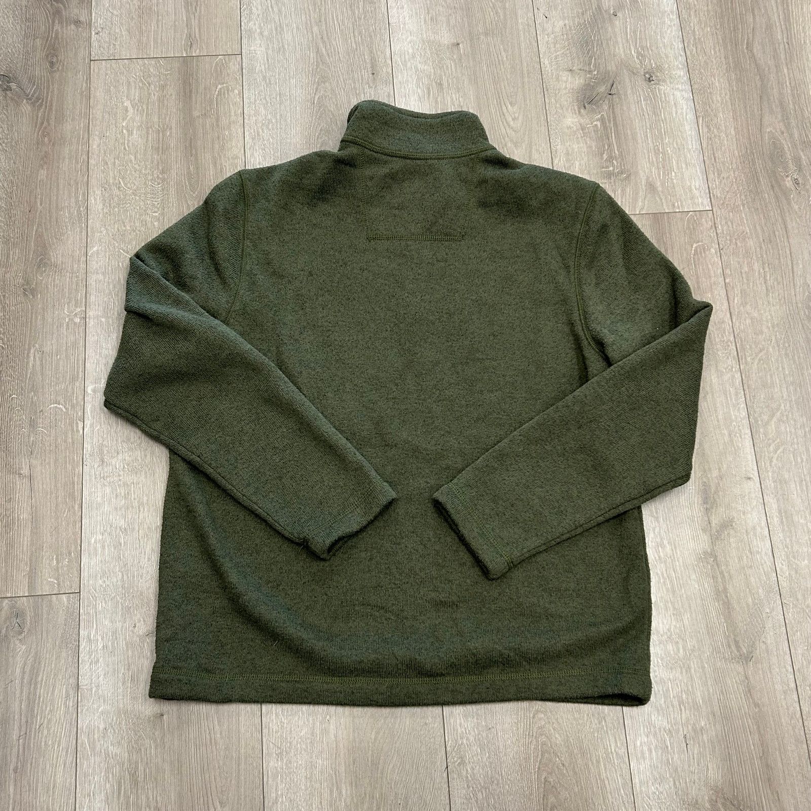 G.H. Bass & Co. GH Bass & Co Green 1/4 Zip Pullover Sweater size Large L B22 Size US L / EU 52-54 / 3 - 6 Thumbnail