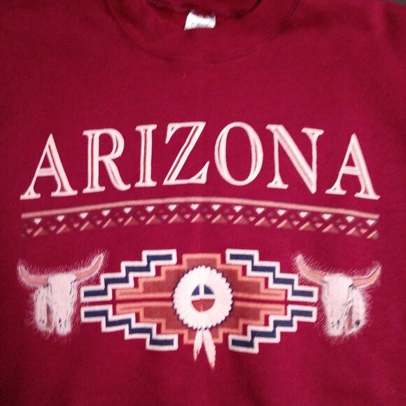Vintage Vintage Arizona Spell Out Crewneck Sweatshirt Size US L / EU 52-54 / 3 - 1 Thumbnail