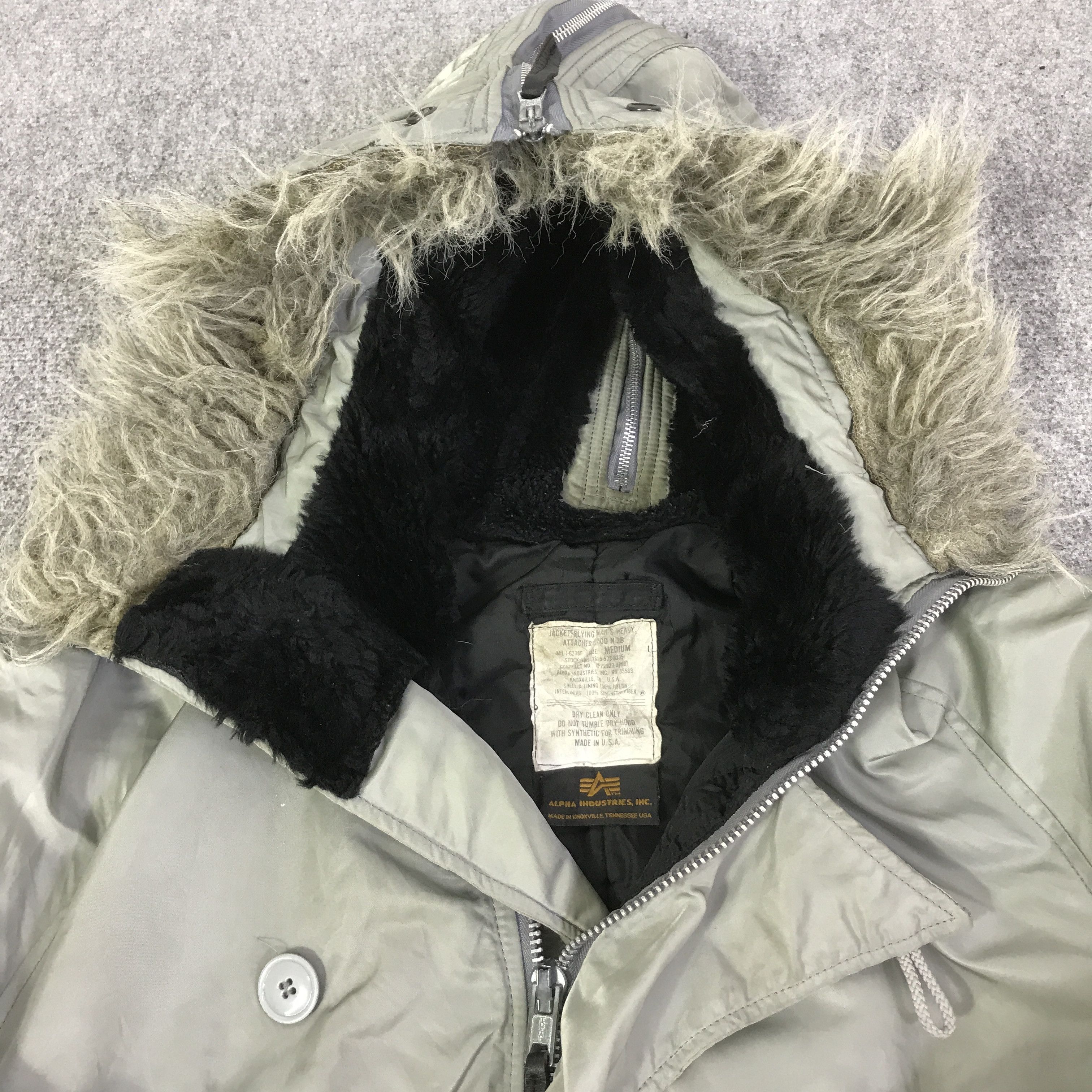 Alpha Industries 90S ALPHA INDUSTRIES FUR HOODIES BOMBERS JACKET K111B1 Size US M / EU 48-50 / 2 - 8 Thumbnail