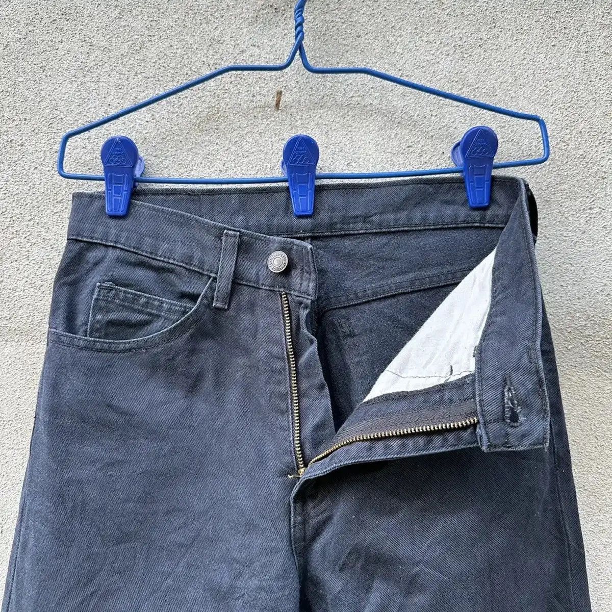 Levi's Vintage Clothing 1990’s VINTAGE LEVI’S 606 SUPER BLACK LEVIS JEANS WHITE TAB Size US 27 - 11 Thumbnail