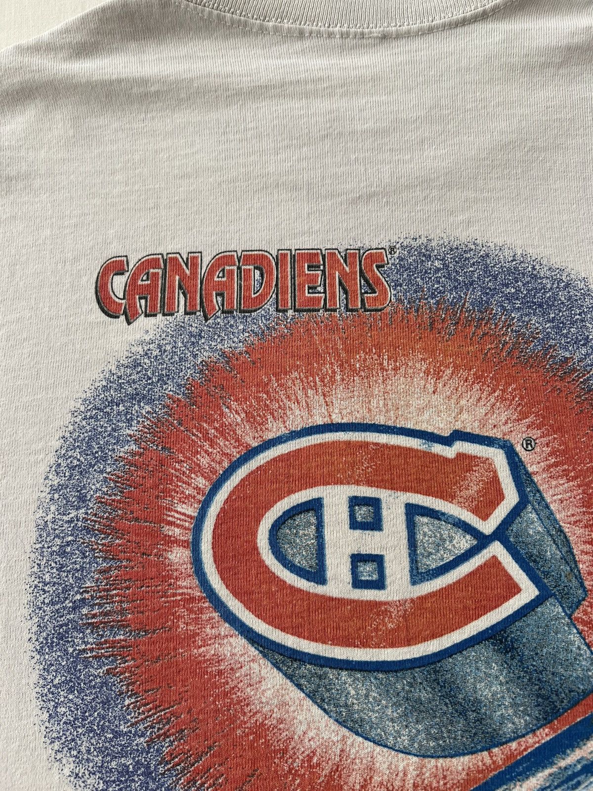 NHL Vintage 1993 Montreal Canadiens NHL Hockey Bulletin T-shirt Size US S / EU 44-46 / 1 - 20 Thumbnail