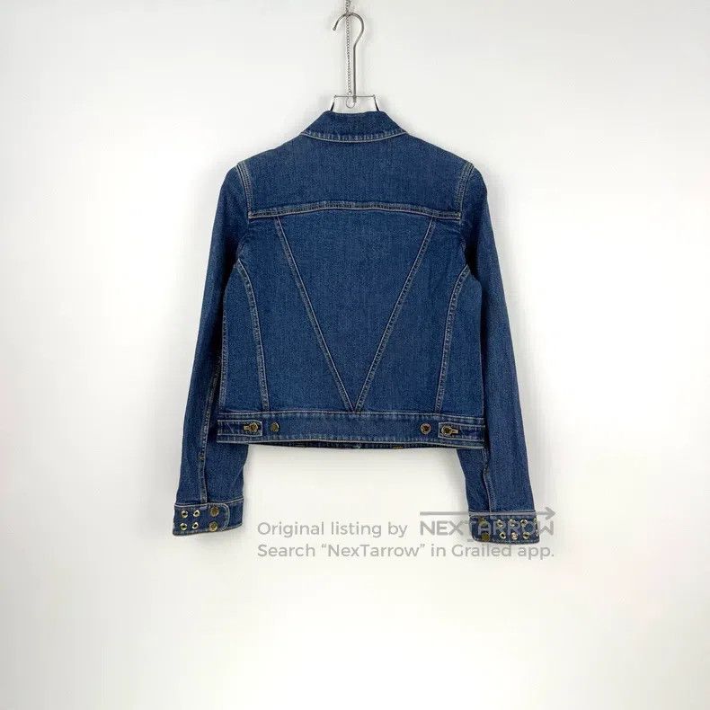 Louis Vuitton Louis Vuitton Washed blue studded cuffed denim jacket Size S / US 4 / IT 40 - 4 Thumbnail