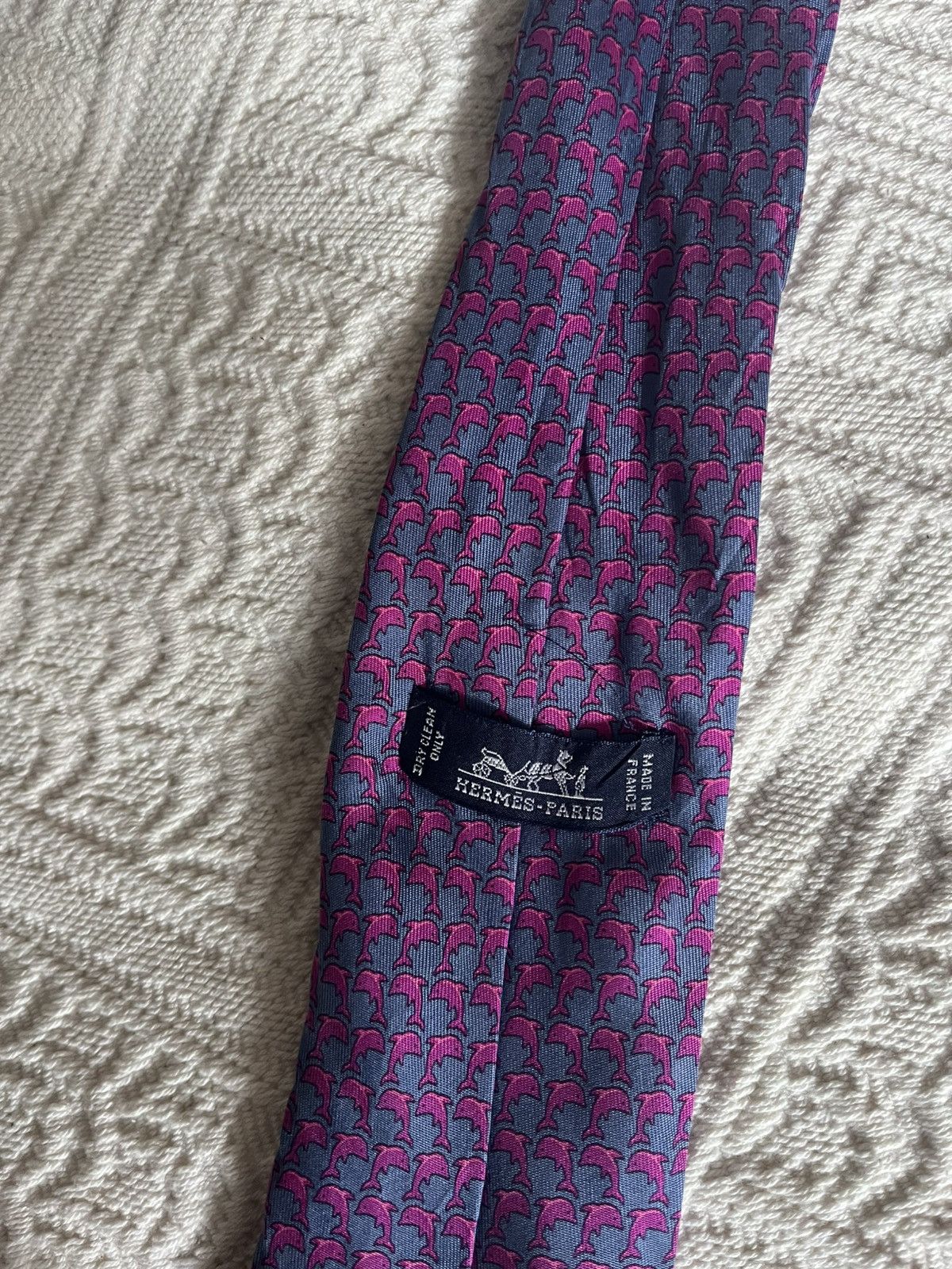 Hermes Pink Hermes Tie Size ONE SIZE - 3 Thumbnail