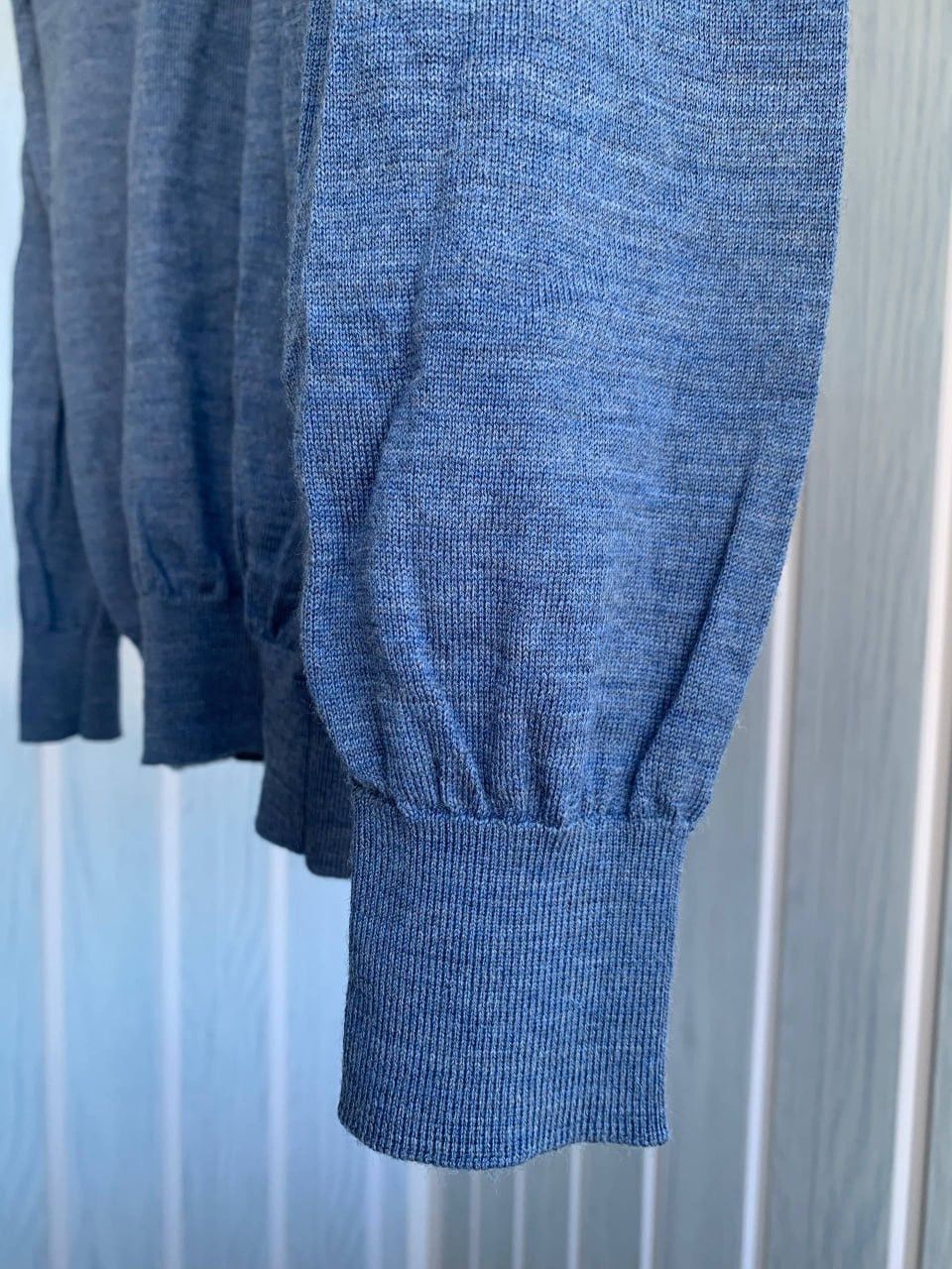 Suitsupply Suitsupply Merino Wool Blend Blue Knit Men Pullover Sweater Size US XS / EU 42 / 0 - 7 Thumbnail