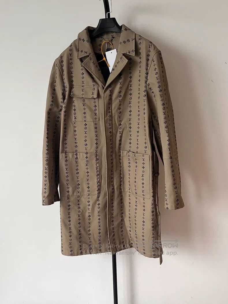 Louis Vuitton Louis Vuitton Old flower full print Cuban collar long coat Size US M / EU 48-50 / 2 - 1 Thumbnail