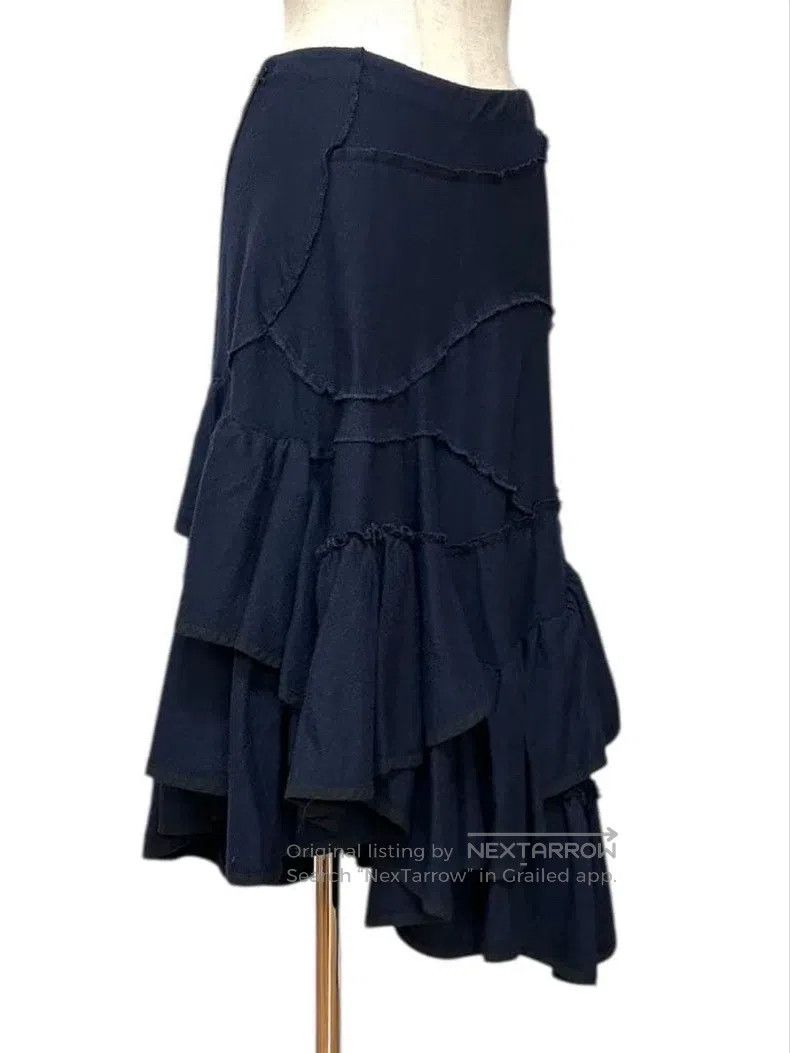 Comme des Garcons Comme Des Garcons size M Loose Flounce Long Skirt Deep Nav Size 22" - 4 Thumbnail