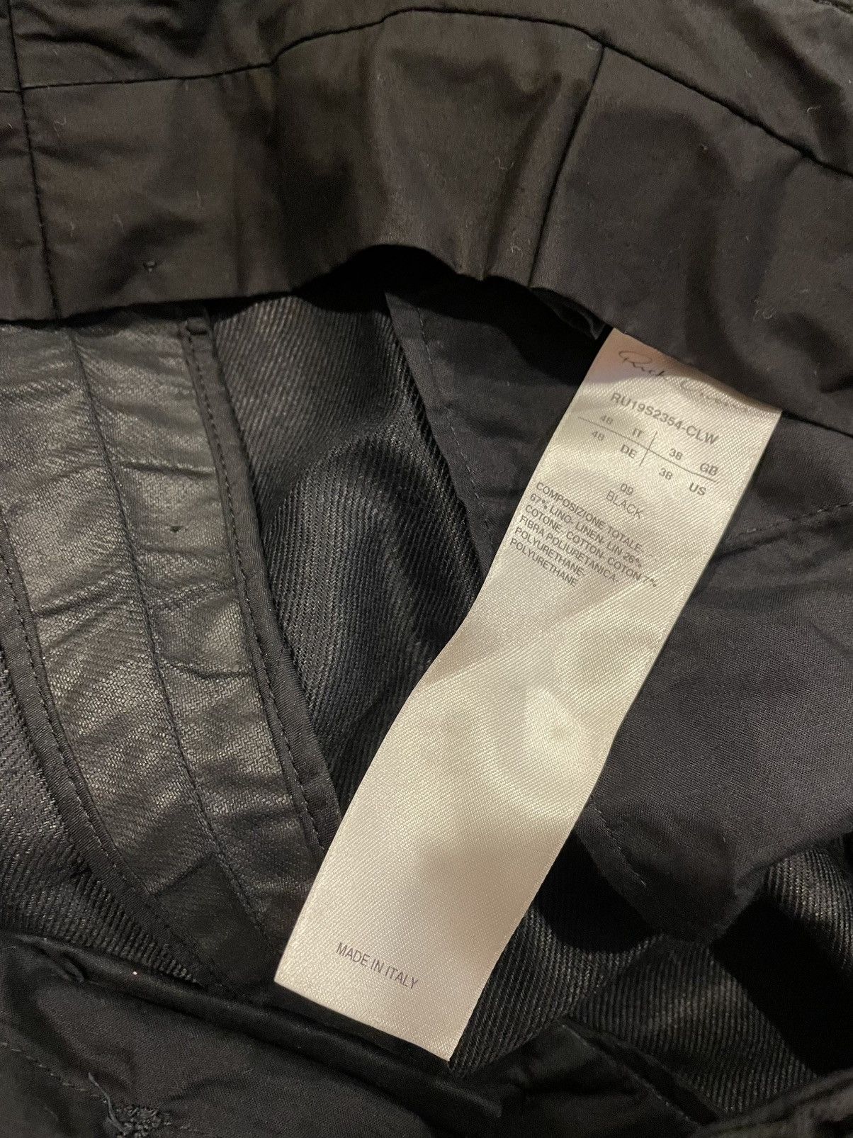 Rick Owens Rick Owens Mega Cargo Flat Pants Waxed Mainline Size US 32 / EU 48 - 11 Thumbnail