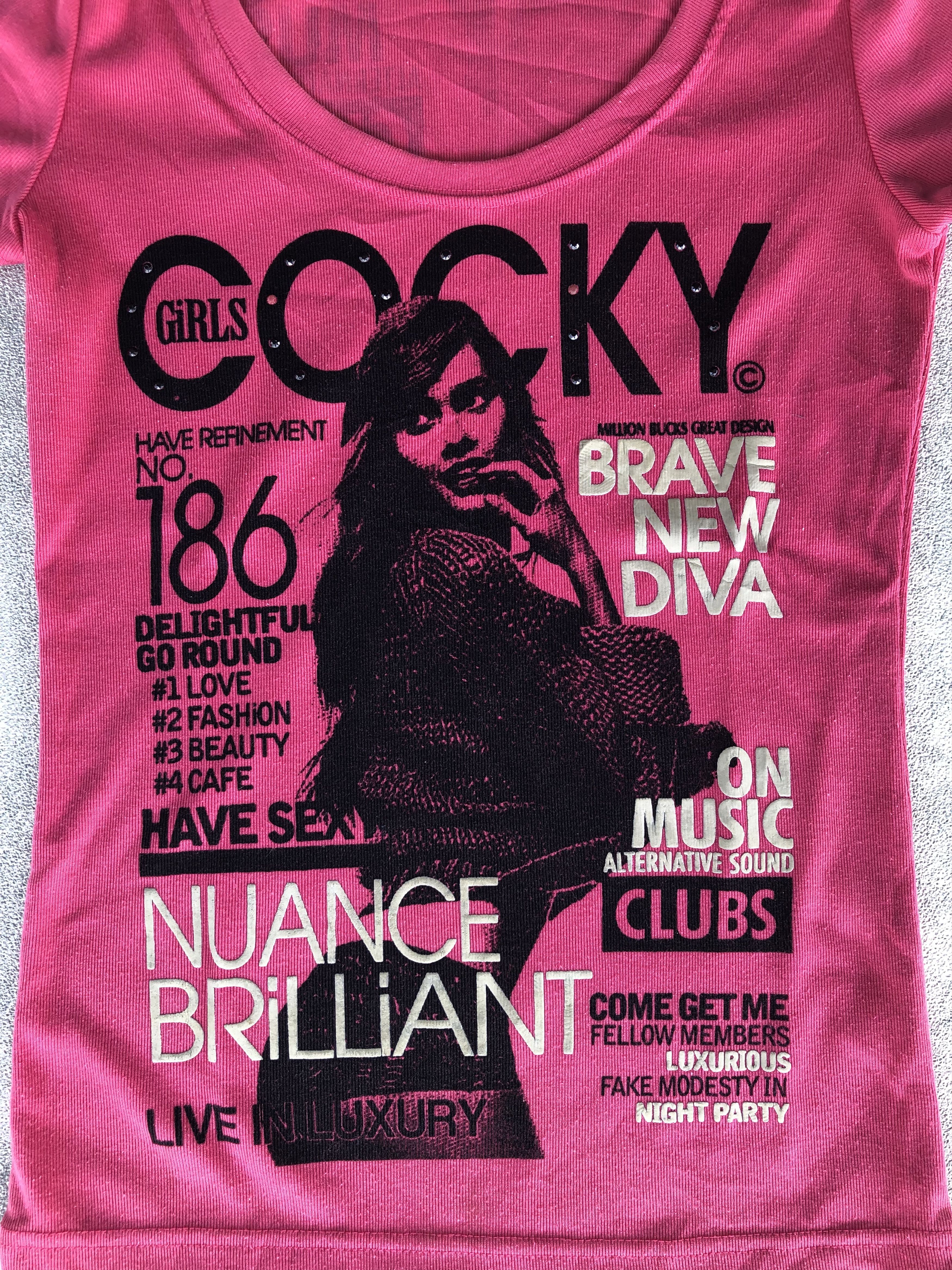 Beauty Beast × Hysteric Glamour × Japanese Brand Izic Japanese Brand Asian Style Cocky Girls Print Poem Size XS / US 0-2 / IT 36-38 - 2 Thumbnail