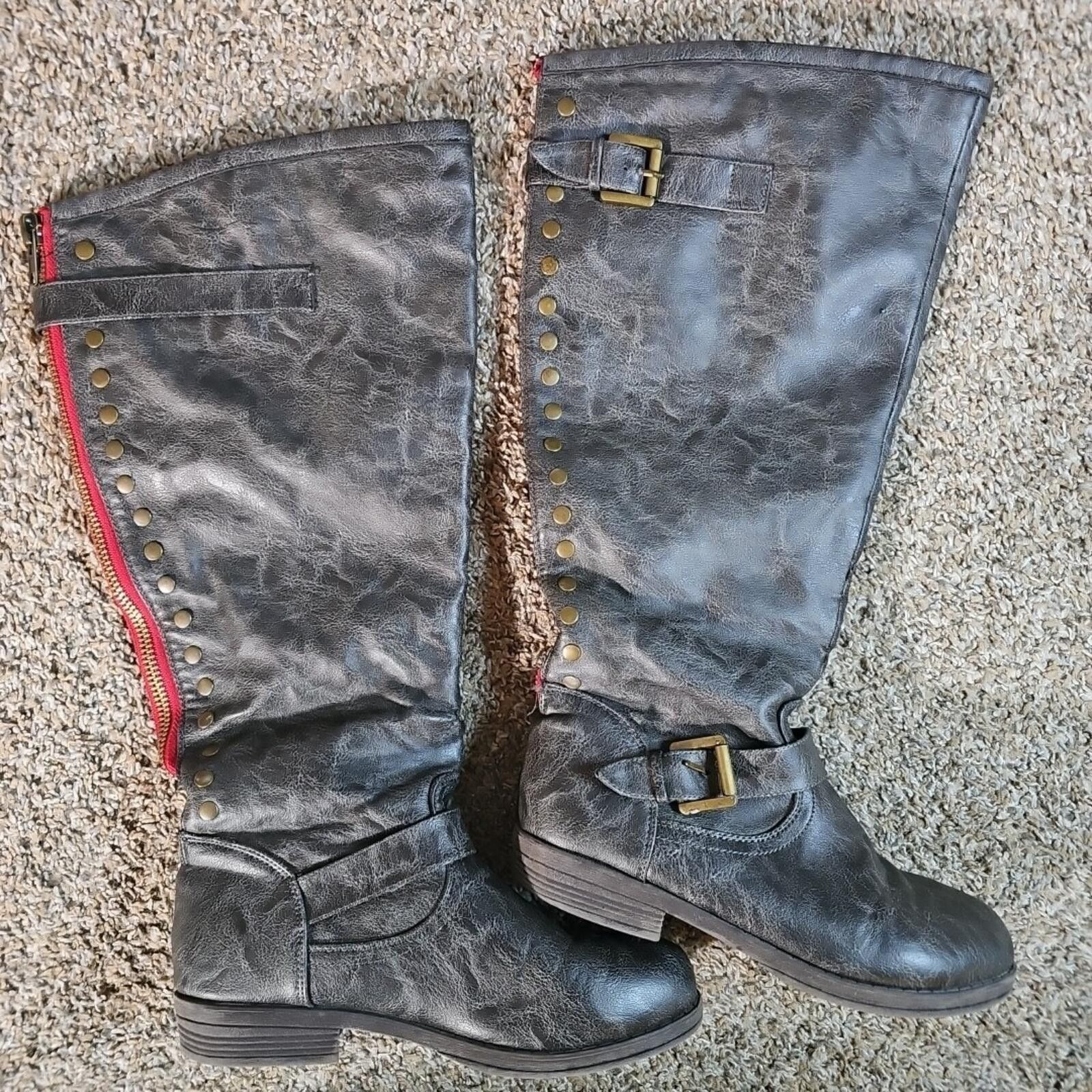 Other Journee Collection Womens 7½ Riding Boots Size US 7.5 / IT 37.5 - 1 Thumbnail