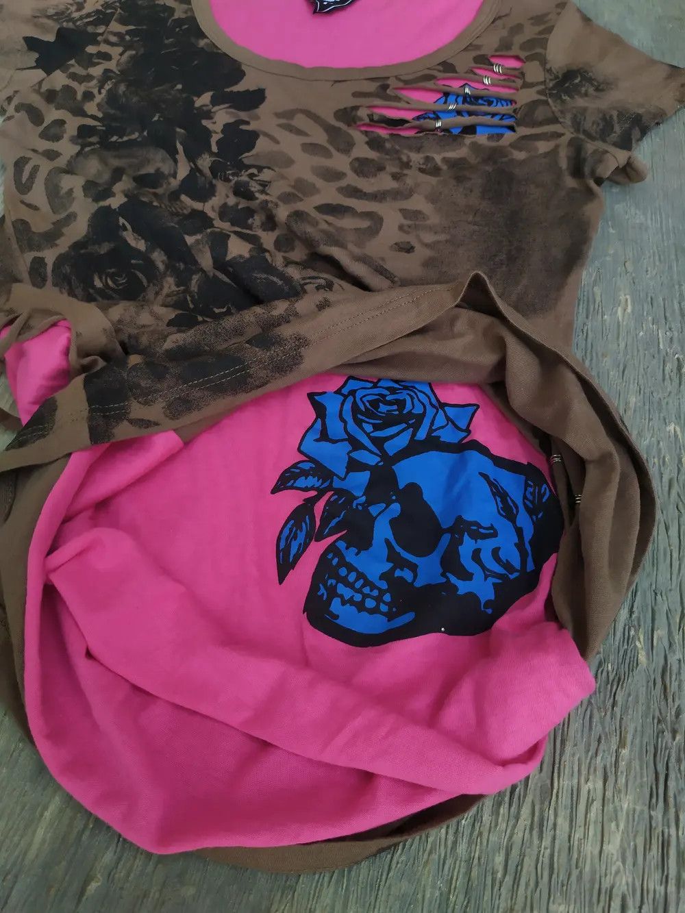 Japanese Brand × Le Grande Bleu (L.G.B.) Japanese Brand Jocelyn Skulls Size S / US 4 / IT 40 - 4 Thumbnail