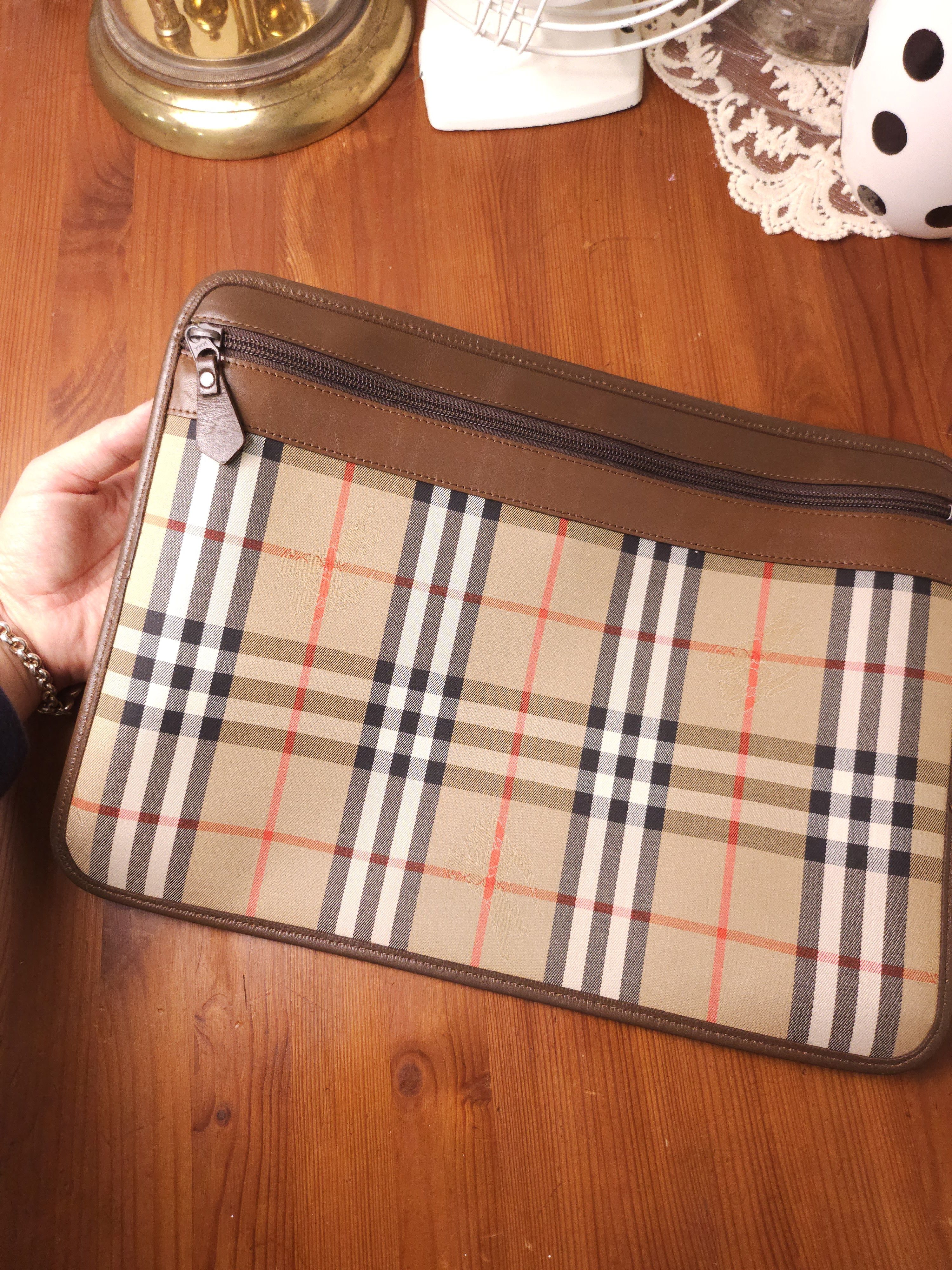 Burberry Burberry Nova Check Laptop Pouch Size ONE SIZE - 7 Thumbnail