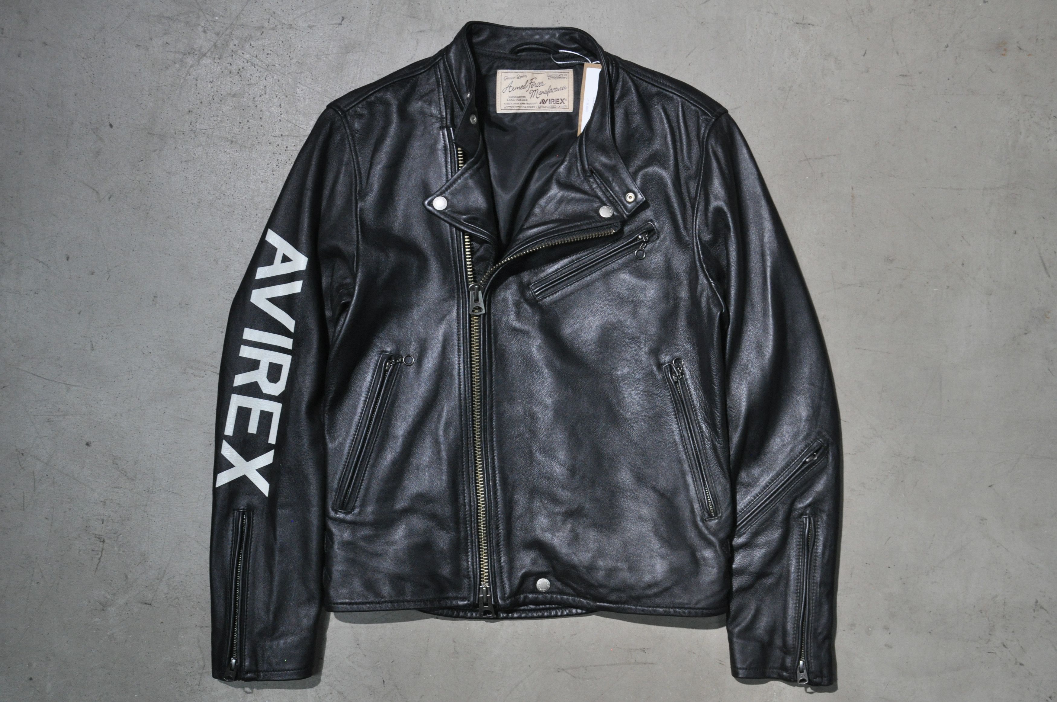 image of Avirex - F/w 18 - British Motorcycle Jacket in Black, Men's (Size Medium)