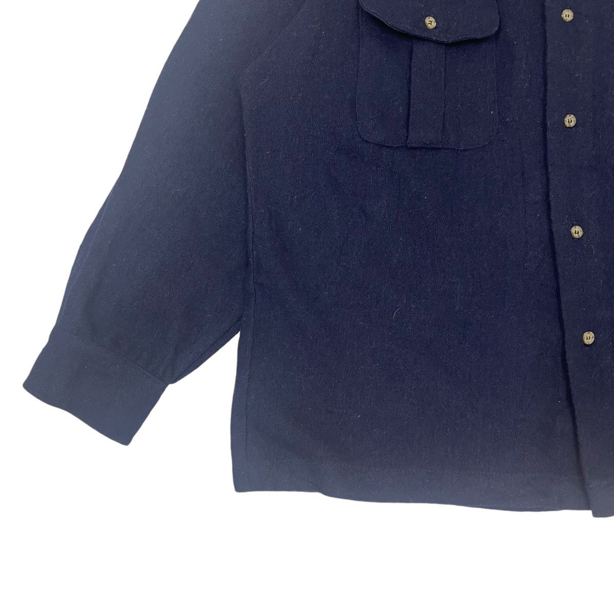 Japanese Brand Vintage XLARGE Double Pocket Wool Button Jacket Size US M / EU 48-50 / 2 - 10 Thumbnail