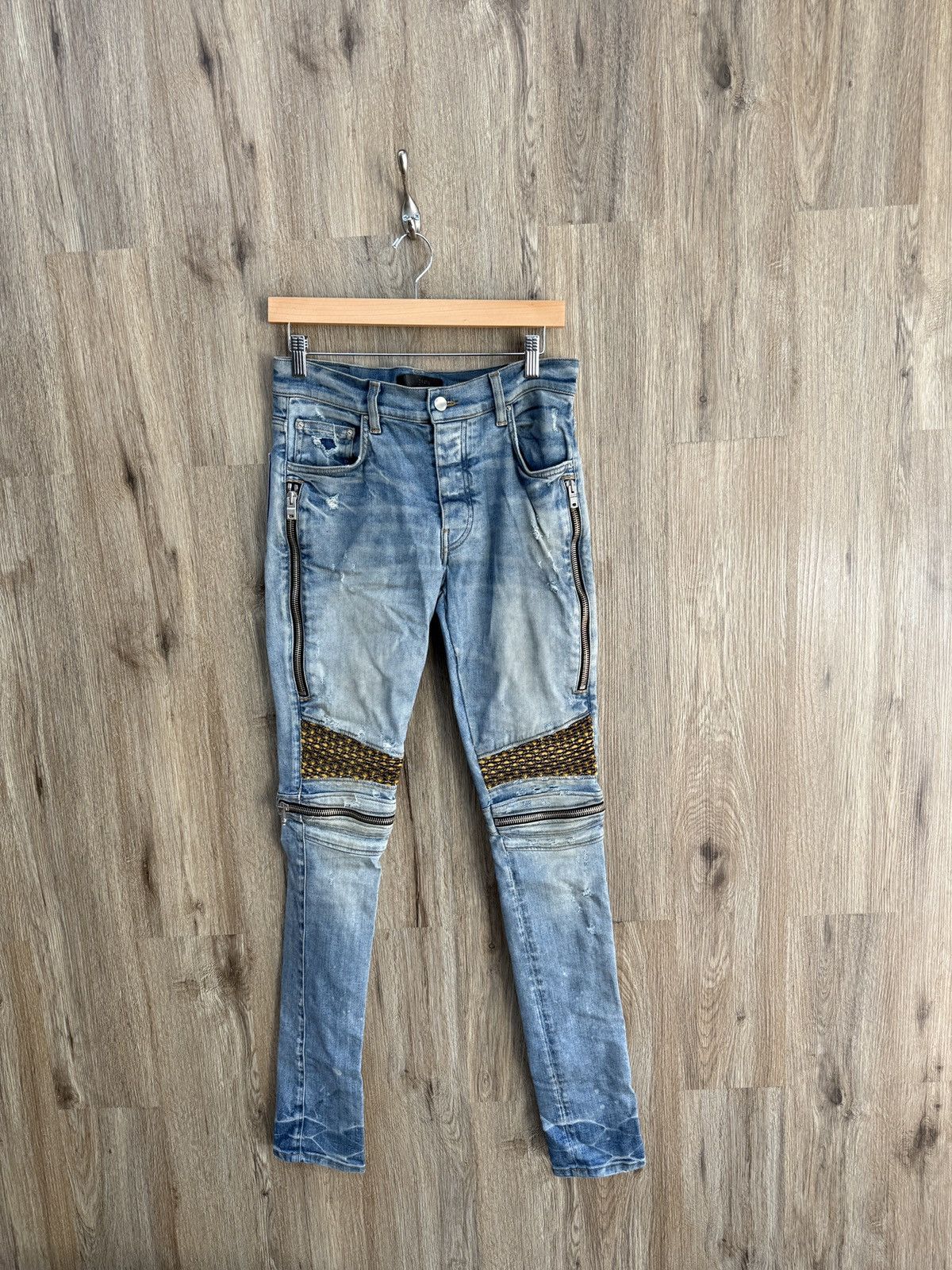 Amiri Amiri Blue MX2 Denim Jeans Size US 30 / EU 46 - 1 Thumbnail