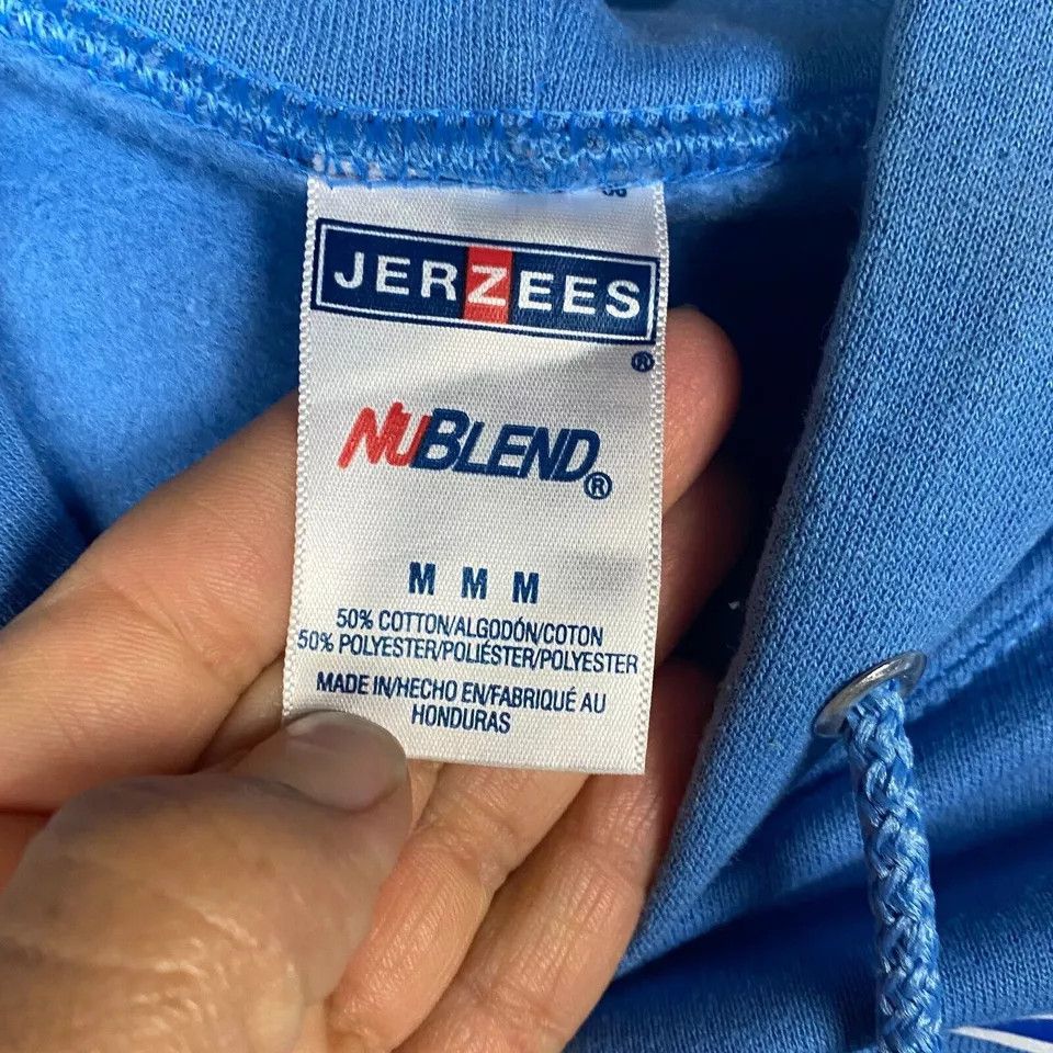 Jerzees So Cal Juniors Volleyball Hoodie Men's Medium Blue Cotton Size US M / EU 48-50 / 2 - 3 Thumbnail