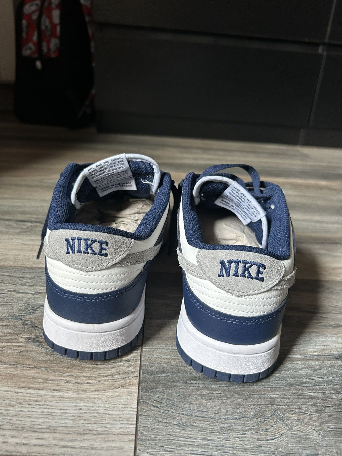 Nike Nike Dunk Low 'Midnight Navy Smoke Grey' Size US 8 / EU 41 - 4 Thumbnail