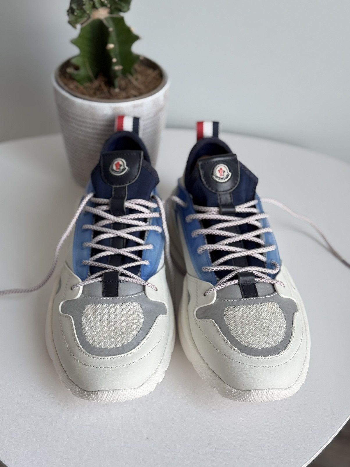 Moncler Moncler Anakin Sneakers Trevor Scarpa White Chunky Sneakers Size US 10 / EU 43 - 11 Thumbnail