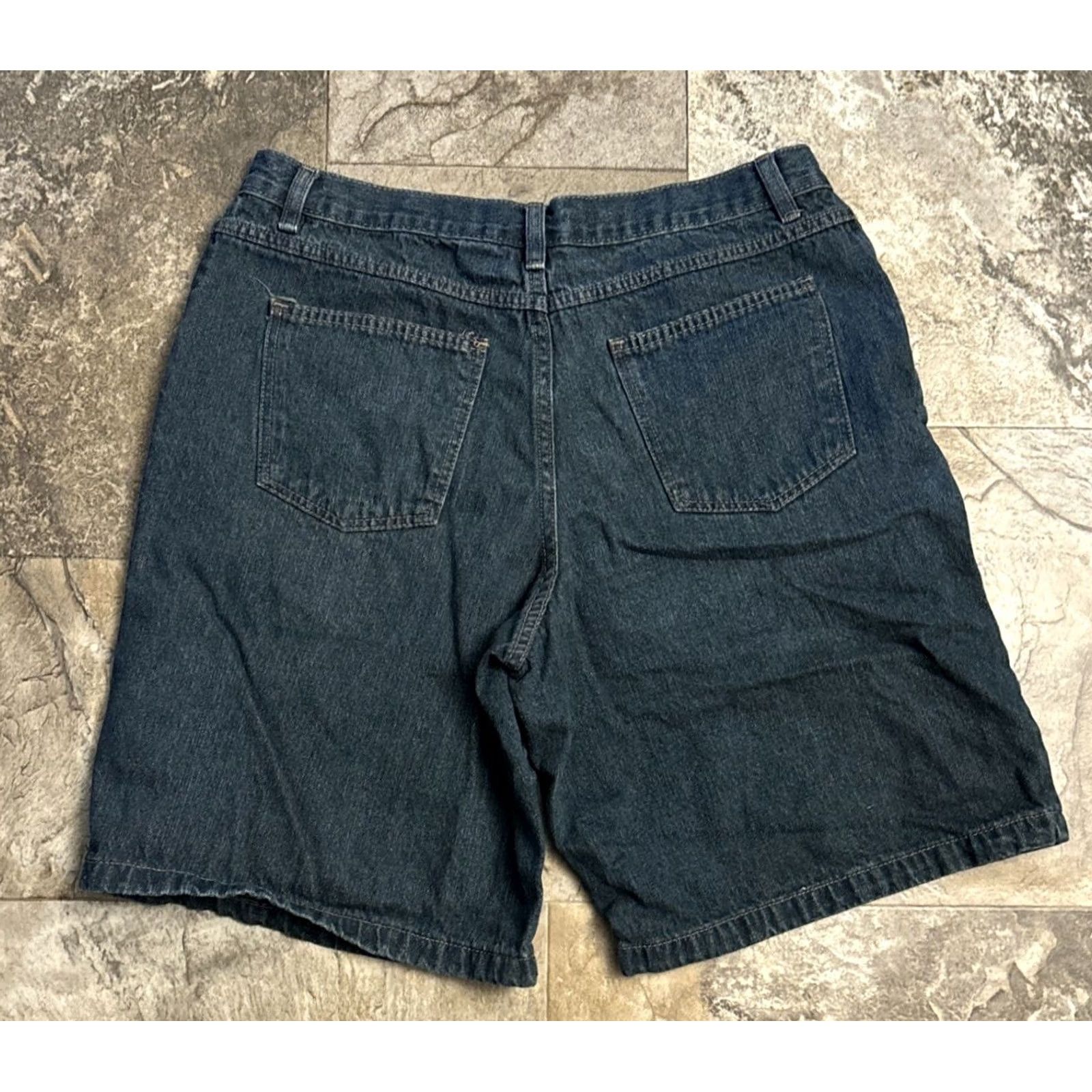 Bugle Boy Bugle Boy Men’s Blue Jean Shorts Sz 34 denim 33x10 Denim 5-Pocket 90s Grunge 10in Inseam Casual Workwear Mens Regular Mid Rise Closet-ready Size US 34 / EU 50 - 2 Thumbnail