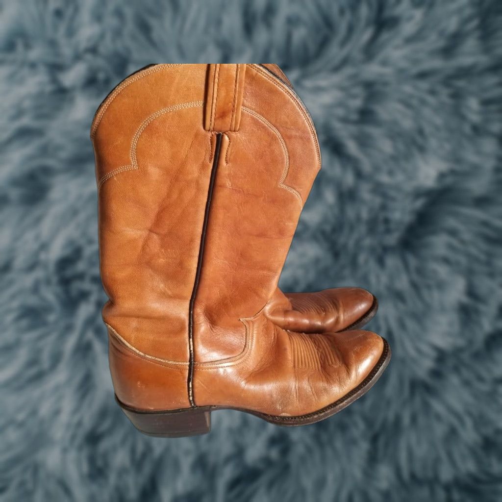 Tony Lama TONY LAMA Western Boots Leather Pointed-Toe 9.5 A Fits 8.5 - 9 Brown Mens Boots Cowboy 5084 Size US 10 / EU 43 - 1 Thumbnail