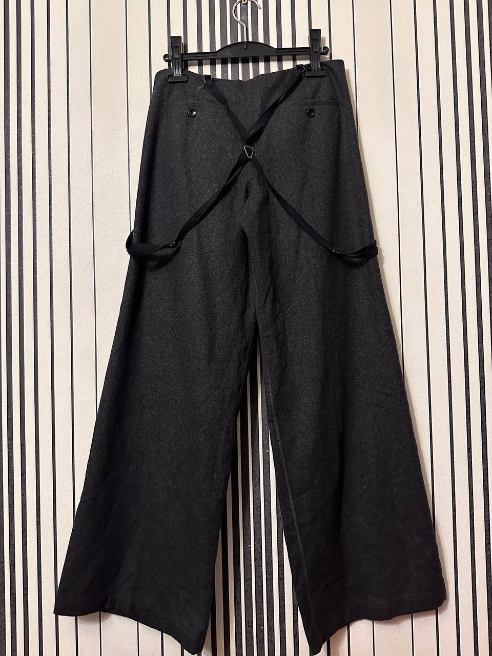 Dolce & Gabbana 00’s Dark Grey Dolce Gabbana Wool Oversize Old Money Pants Size 28" / US 6 / IT 42 - 3 Thumbnail