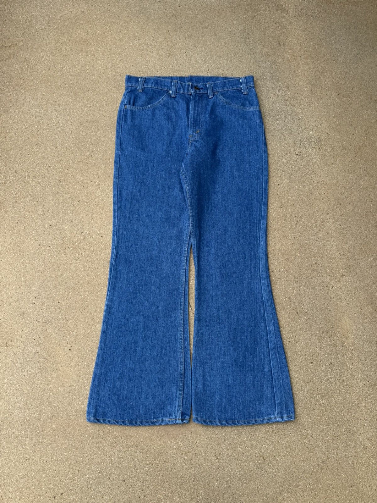 Levi's × Vintage Vtg 70’s Levi’s 646 Orange Tab Bellbottom Flare Jeans 33x29 Size US 33 - 1 Thumbnail