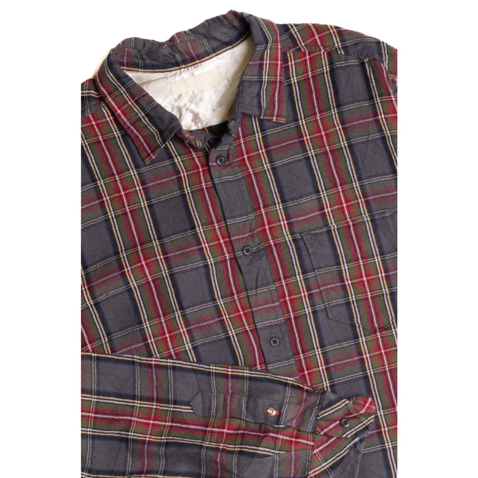Diesel VINTAGE Diesel Industry Dark Gray Flannel Shirt XX-Large Plaid Checkered Size US XXL / EU 58 / 5 - 2 Thumbnail