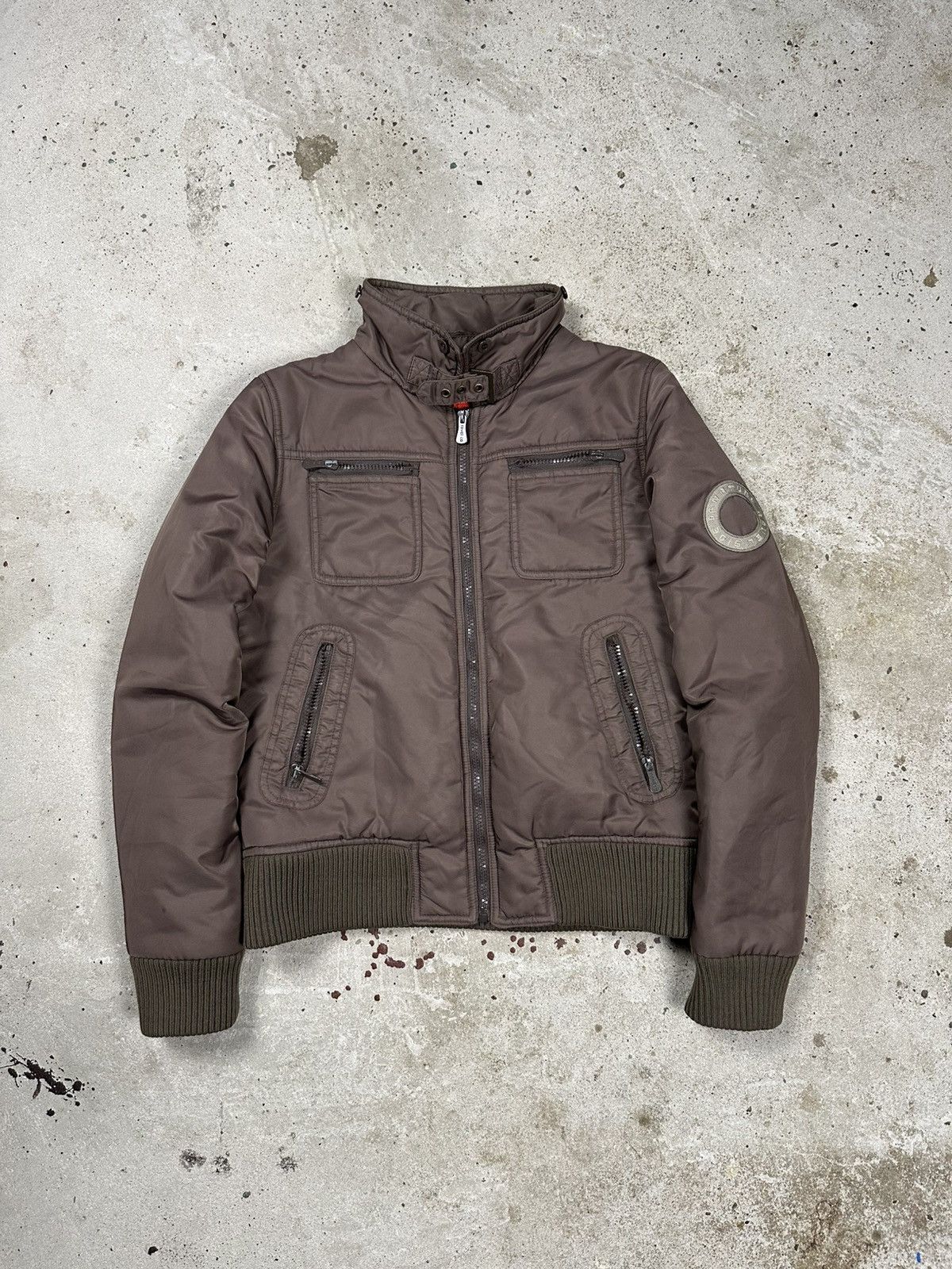 If Six Was Nine × Japanese Brand × Le Grande Bleu (L.G.B.) Vintage Y2K Brown Utility Japanese Style Bomber Jacket Size US S / EU 44-46 / 1 - 1 Thumbnail