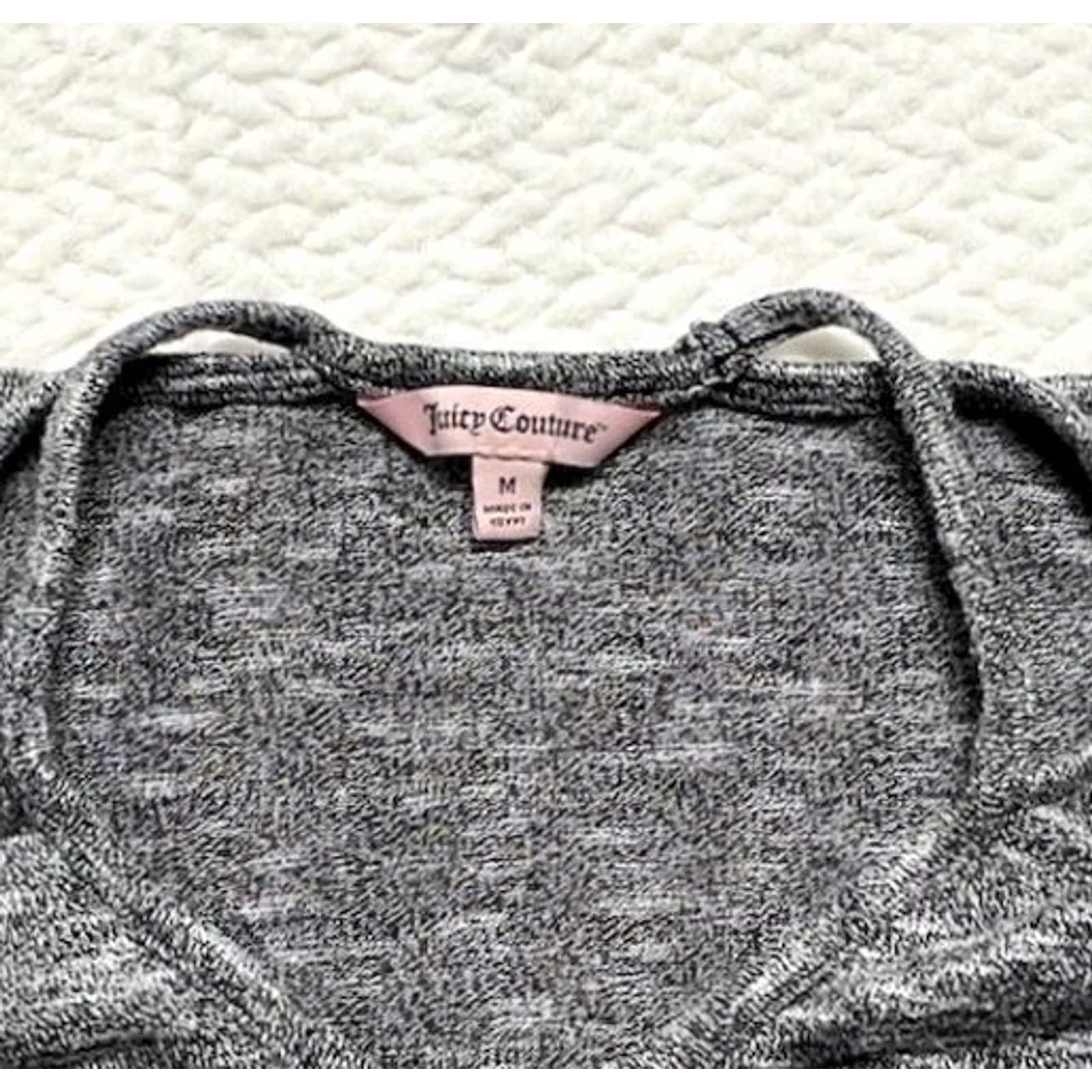 Juicy Couture Juicy Couture Women’s Blouse Heather Gray Relaxed Size M Gray Basic Classic Comfort Fit Shirt Womens Top Size M / US 6-8 / IT 42-44 - 6 Thumbnail