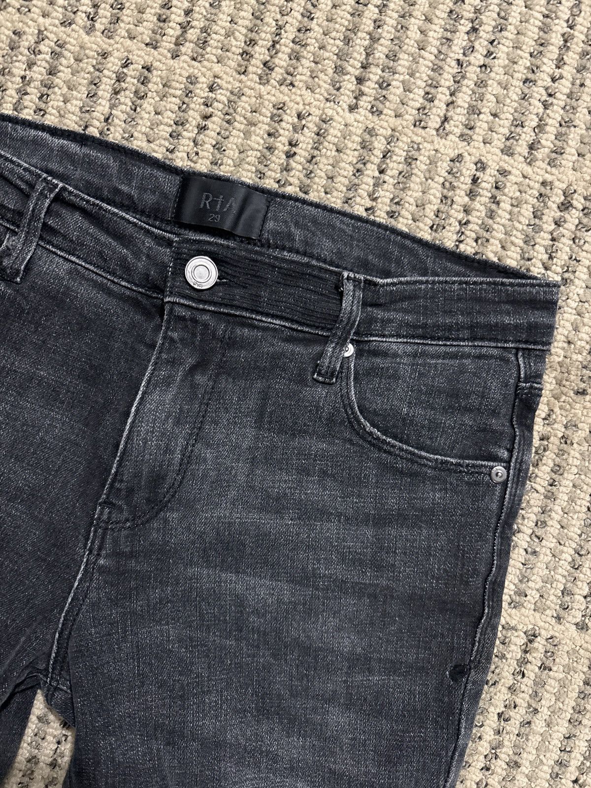Rta Rta Bryant Skinny Jean Distressed Grey Size US 28 / EU 44 - 5 Thumbnail