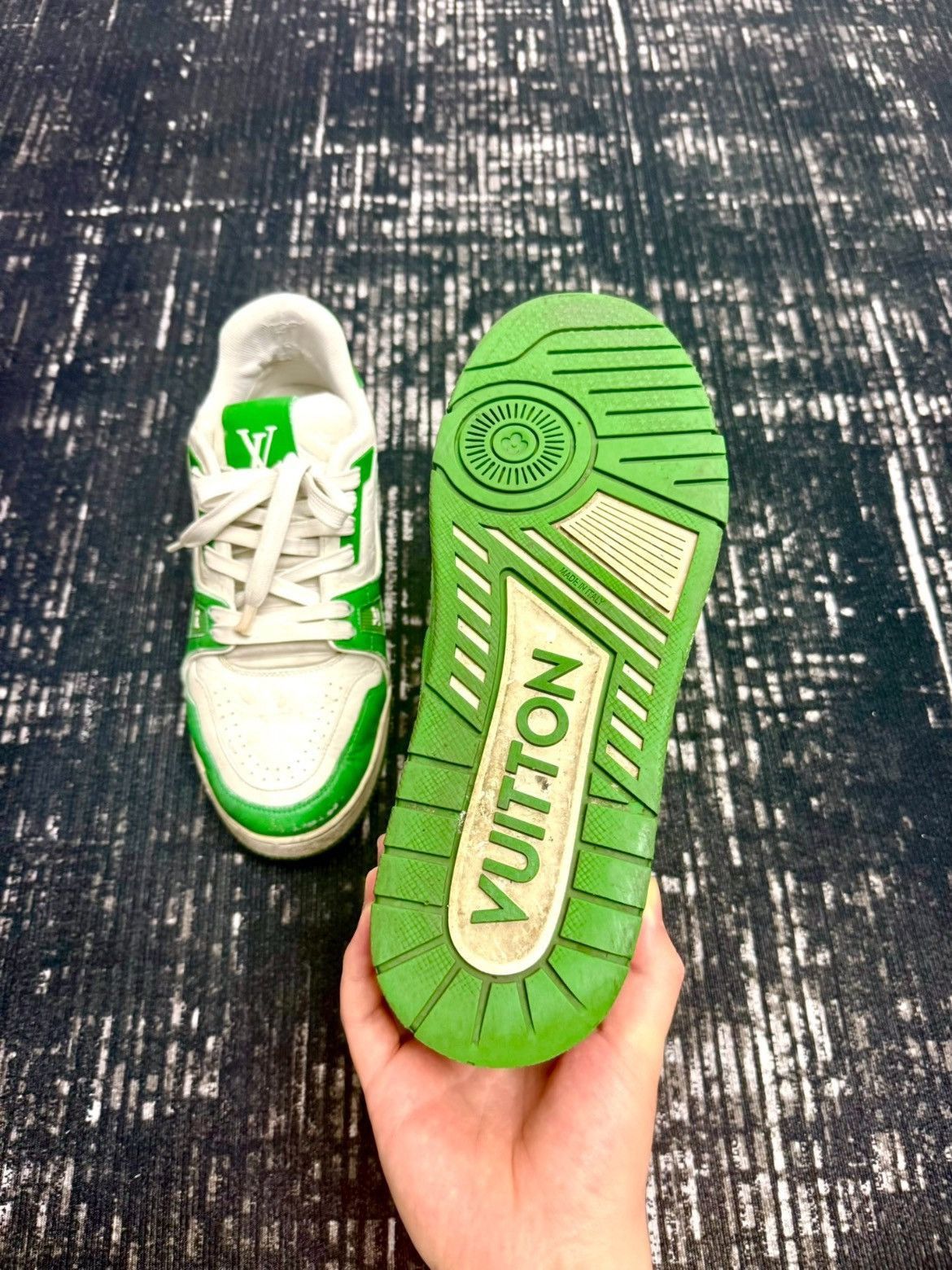 Louis Vuitton Louis Vuitton x Virgil Logo Pattern trainner-2505 Size US 7.5 / EU 40-41 - 5 Thumbnail